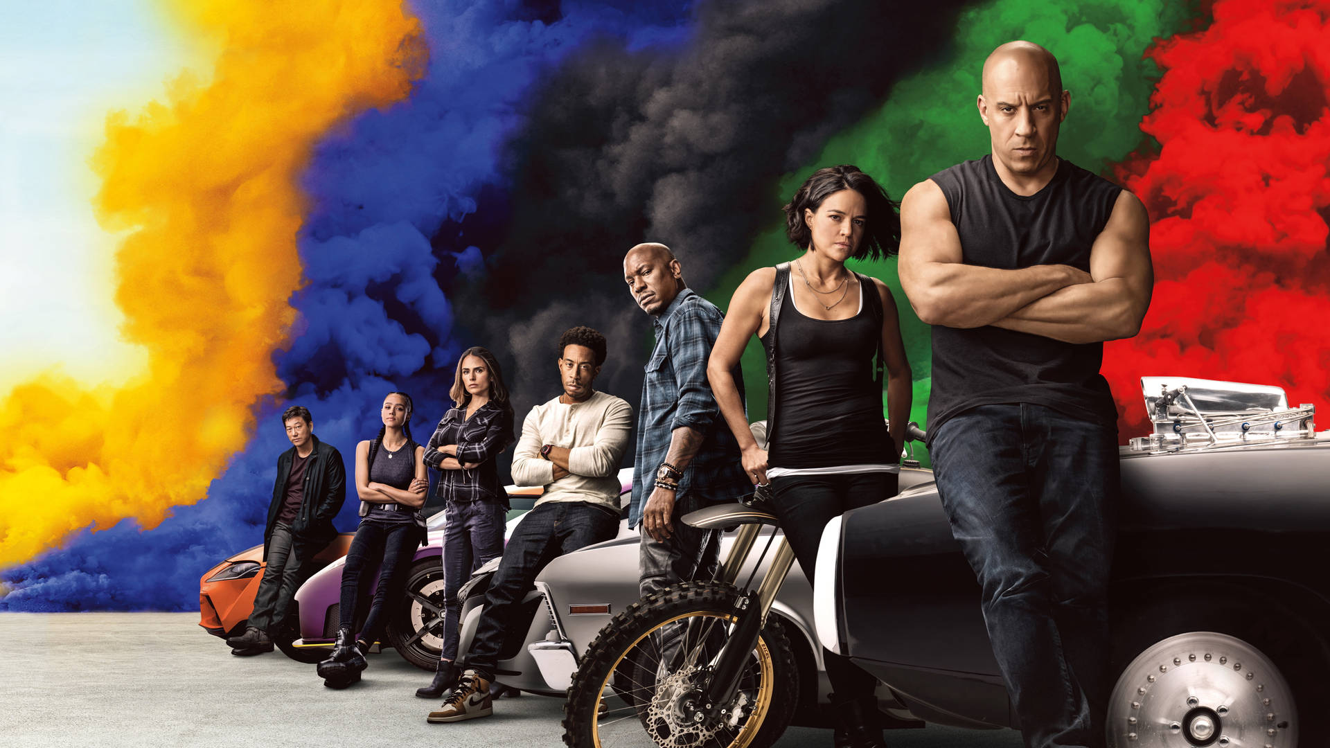 F9-filmen Fast and Furious skrivebord