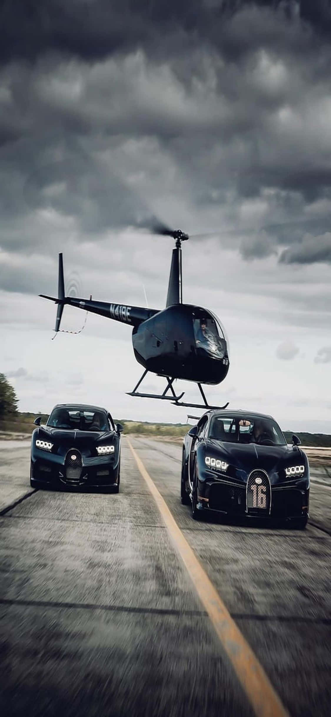 Få fugleperspektiv med et iPhone Xs-helikopter Bakgrunner