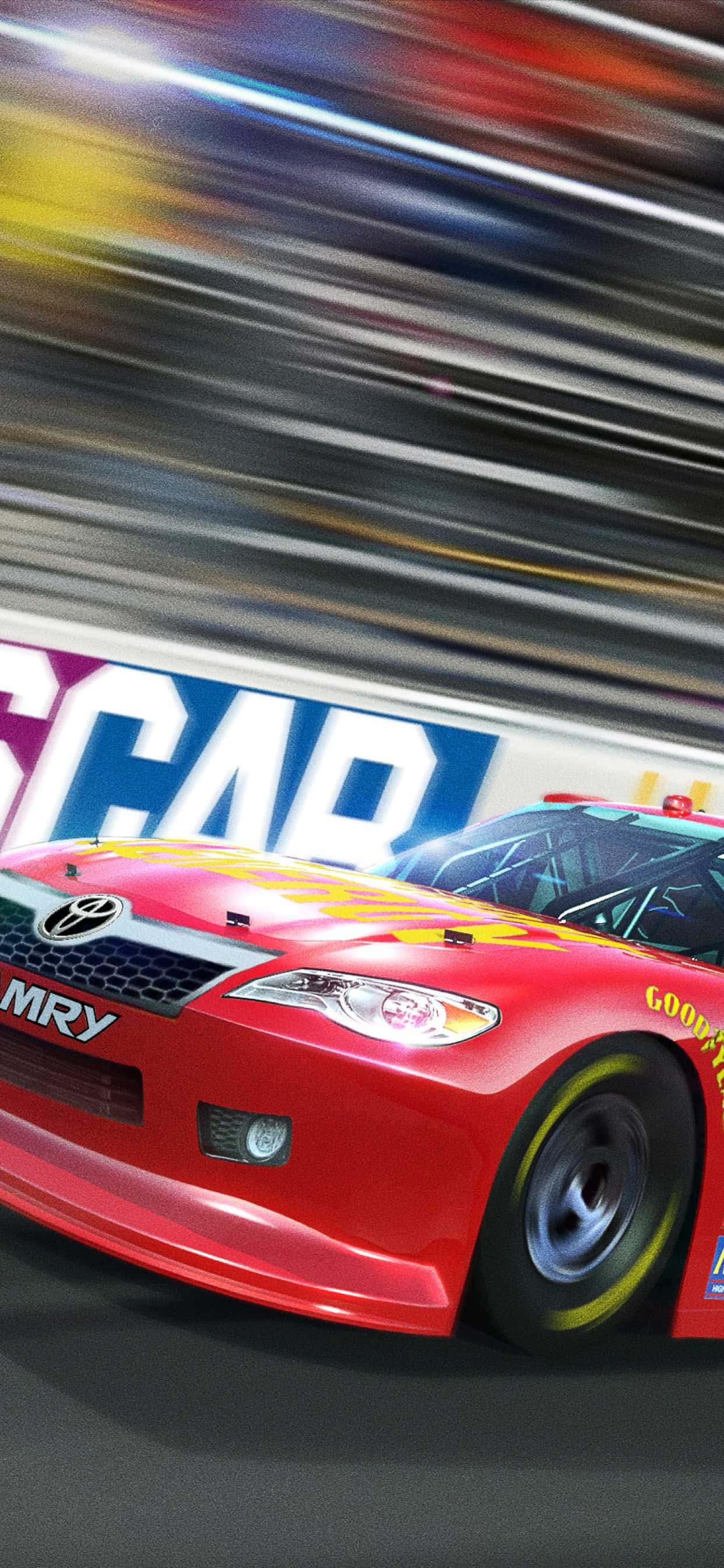Få Nascar-racing moroa på farten med iPhone Bakgrunner
