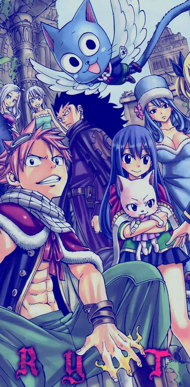 Fairy Tail Estetisk Fargeoppslag Bakgrunner