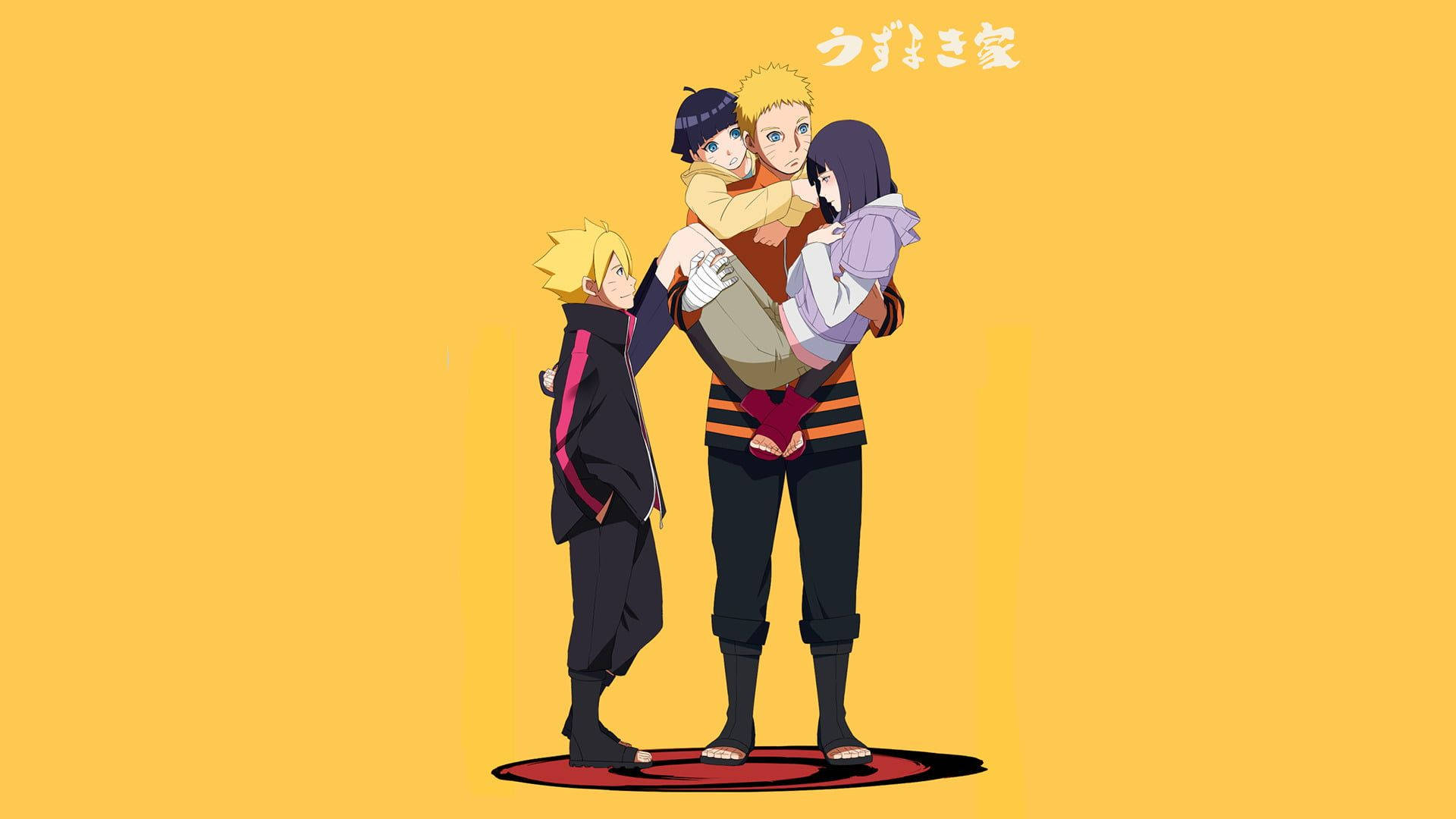 Familien Naruto og Hinata Bakgrunner