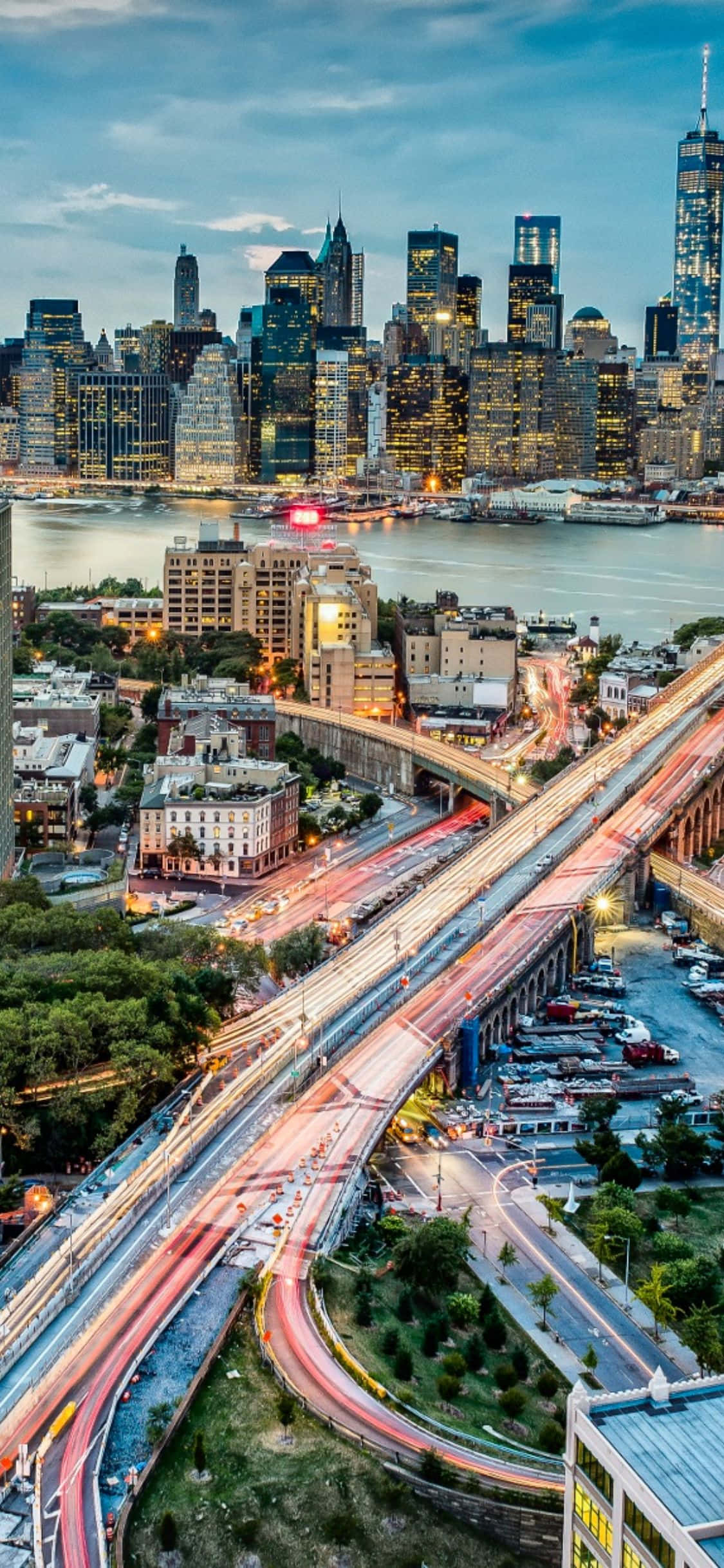 Fang de skarpe lysene i New York City med iPhone X. Bakgrunner