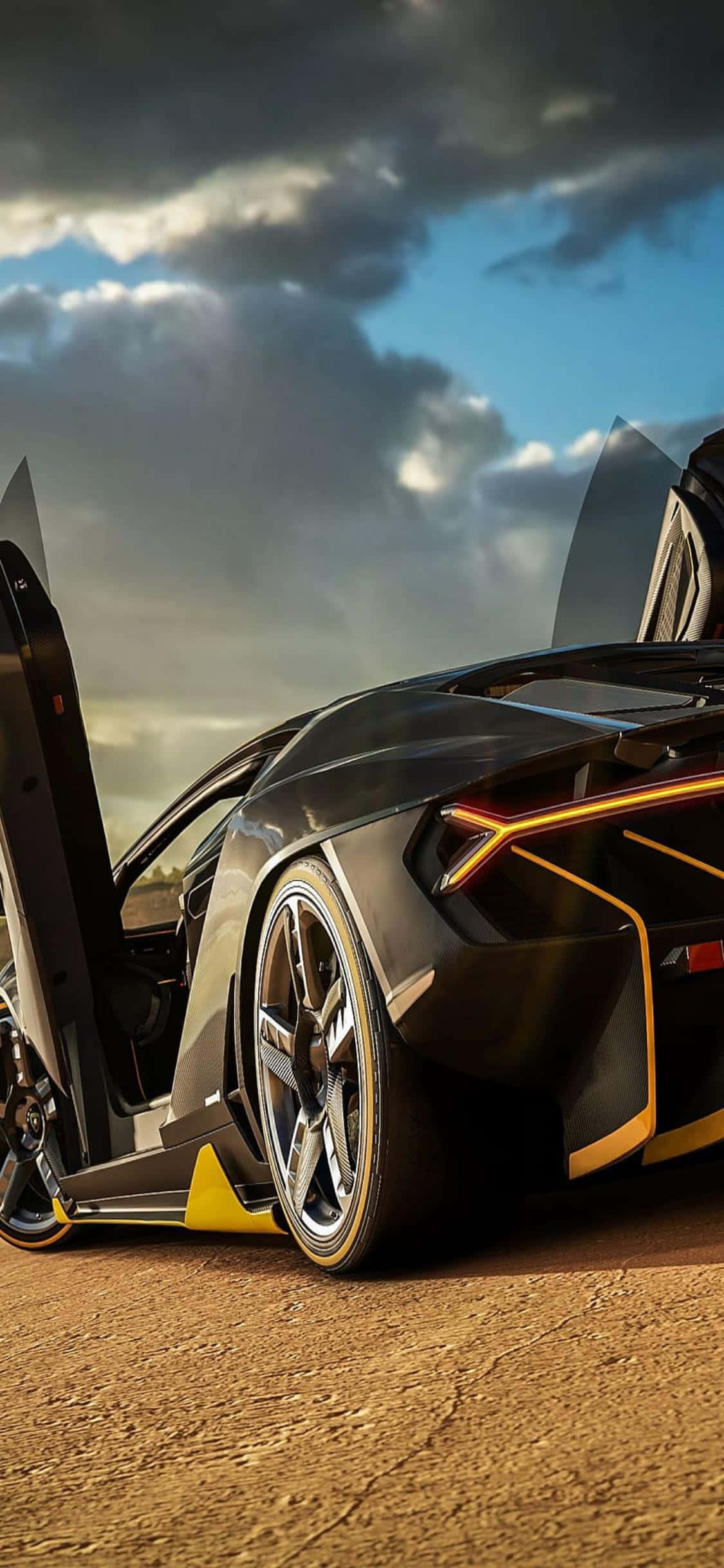 Fang den ultimate racingopplevelsen med iPhone Xs og Forza Horizon 4 Bakgrunner