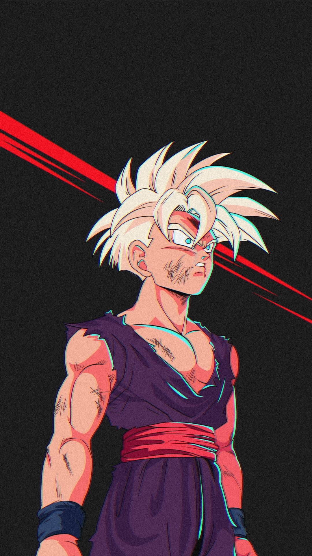Fanlaget kunst av Gohan Super Saiyan 2 Bakgrunner