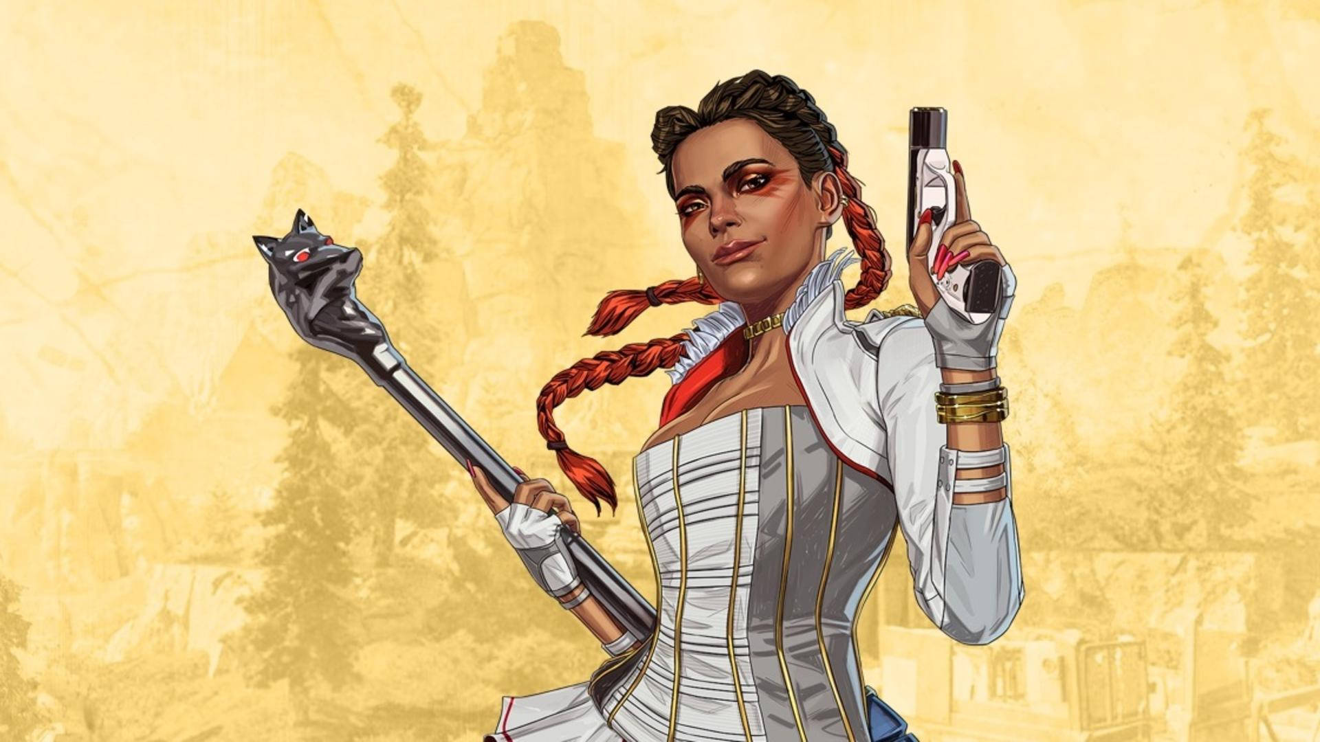 Fantastisk Apex Legends Loba grafisk kunstverk Bakgrunner