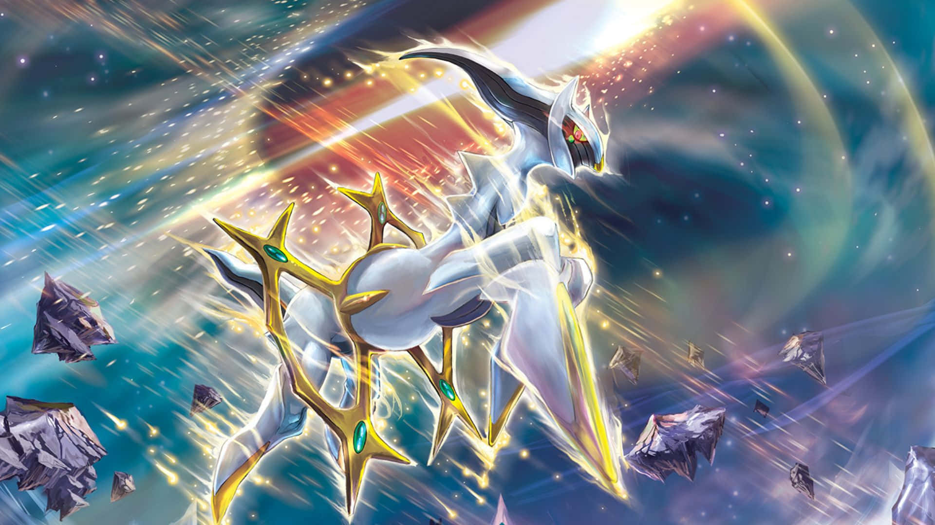 Fantastisk Arceus legendarisk Pokemon-bakgrunn Bakgrunner
