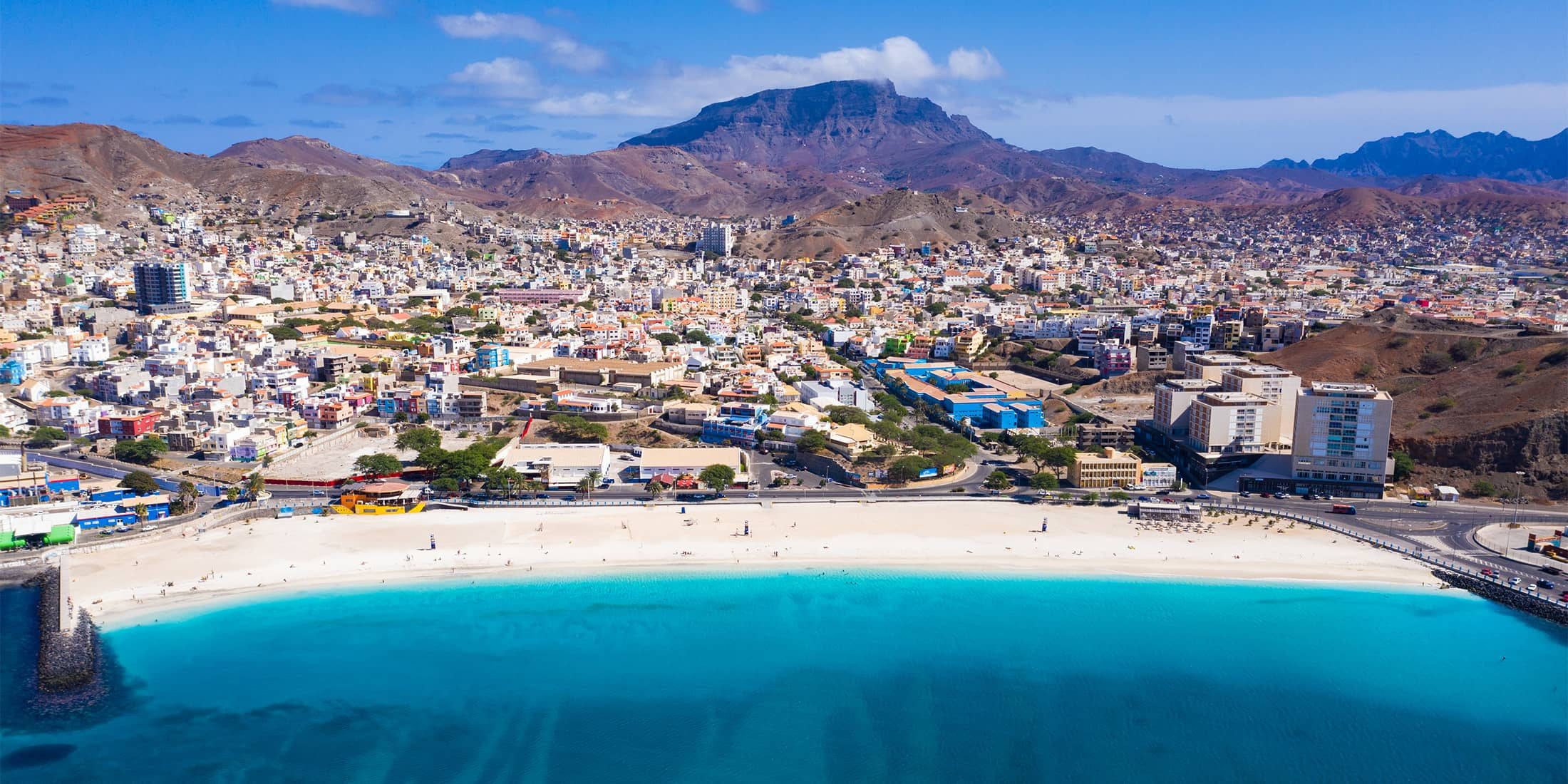 Fantastisk Cape Verde-skyline Bakgrunner