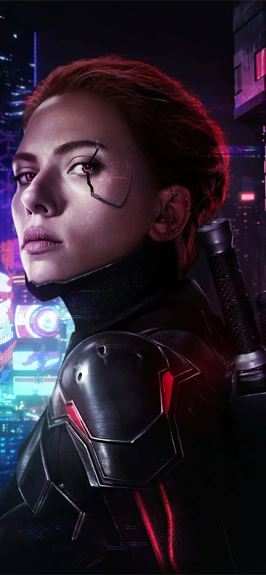Fantastisk Cyberpunk 2077 iPhone X bakgrunnsbilde Bakgrunner