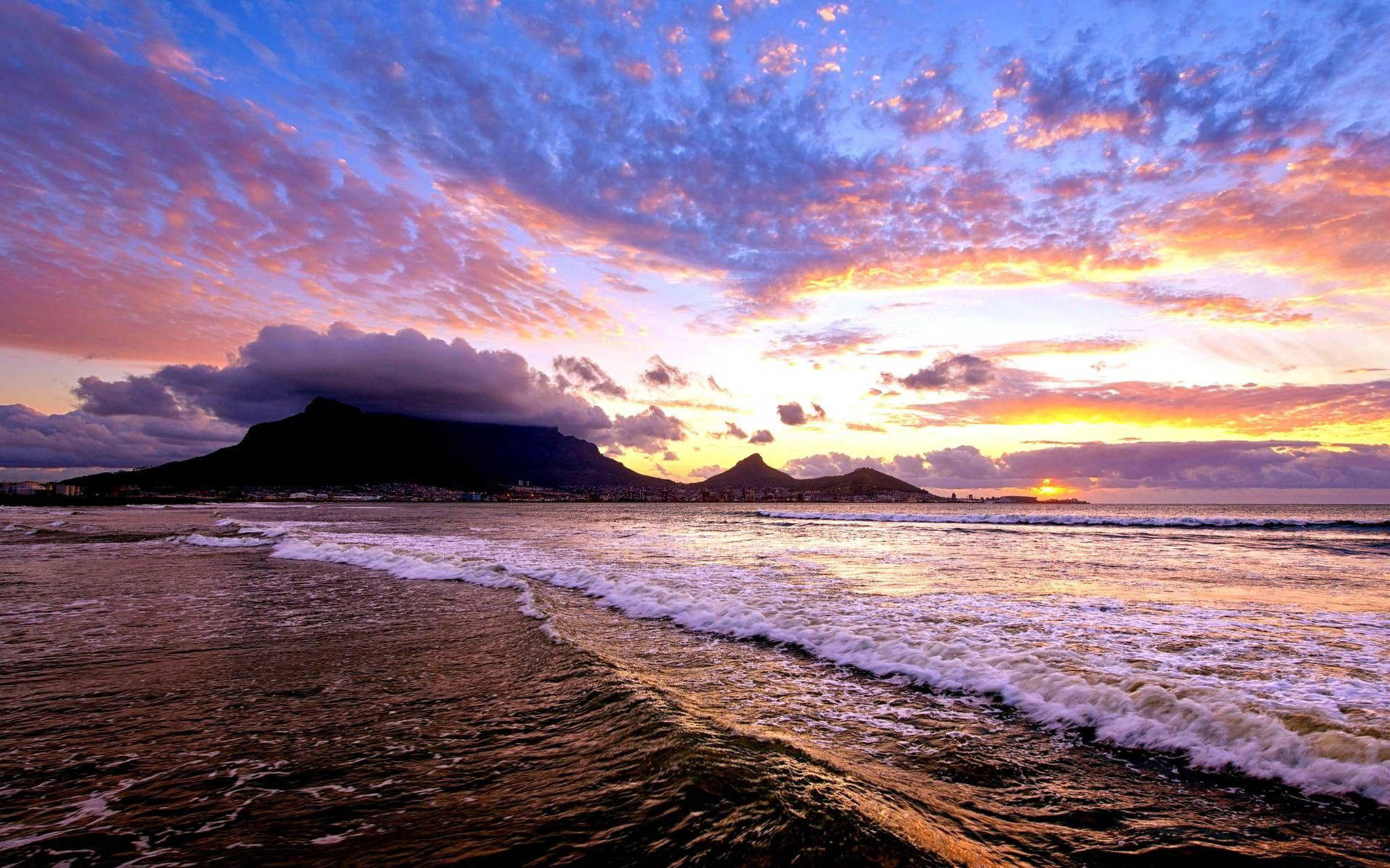 Fantastisk havutsikt i Cape Town Bakgrunner
