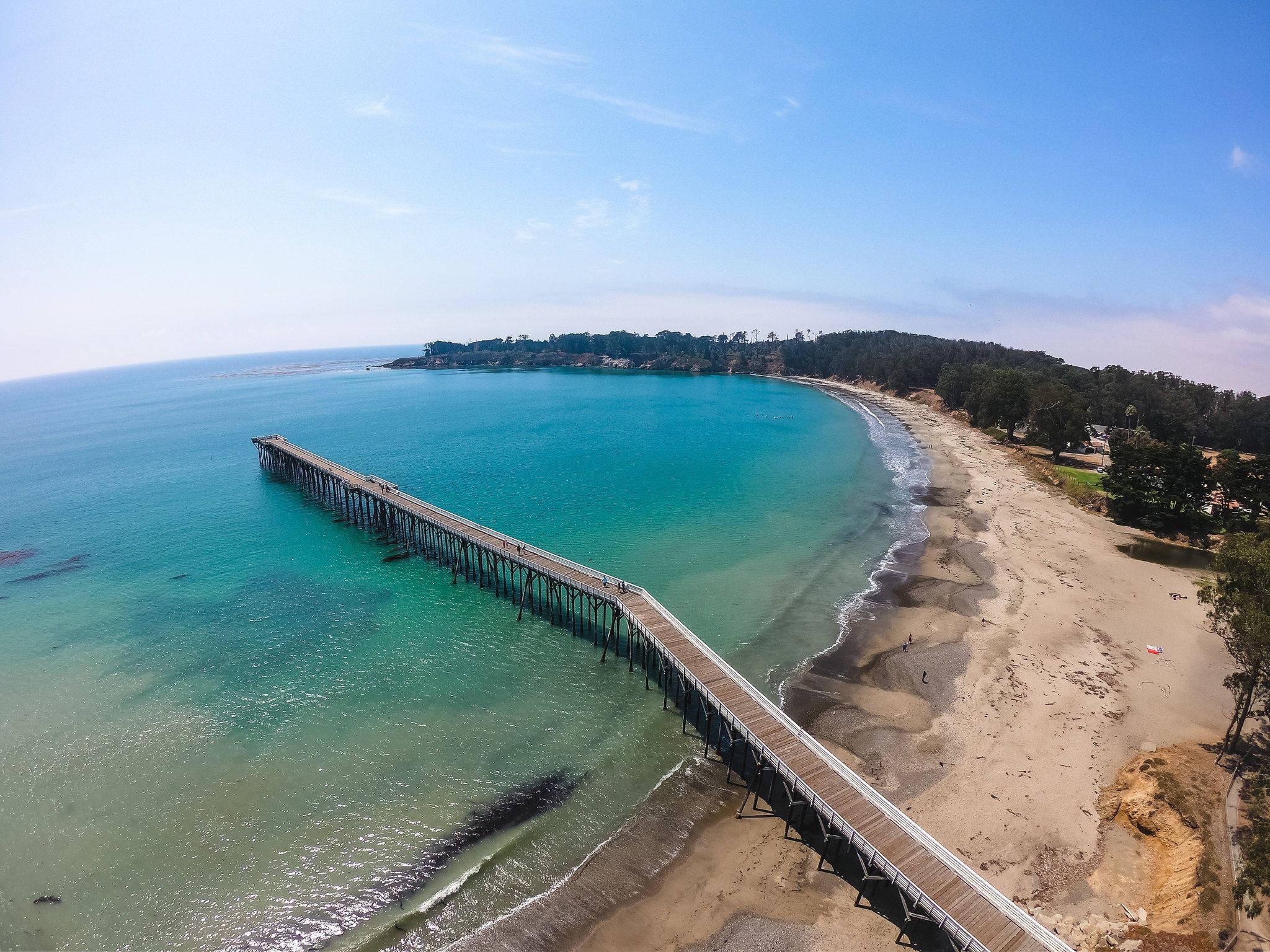 "Fantastisk luftfoto av San Simeon" Bakgrunner