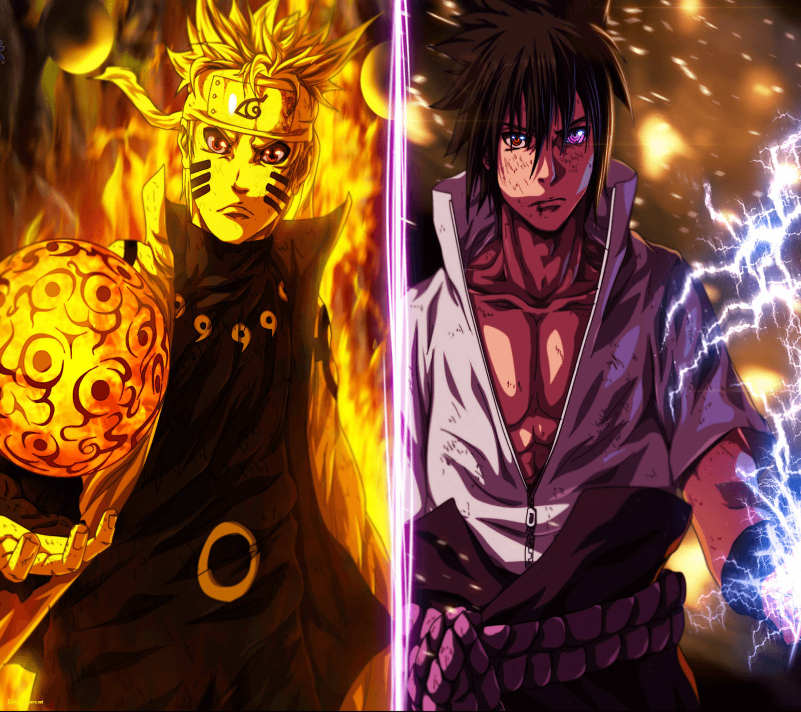 Fantastisk Naruto og Sasuke Rasengan Bakgrunner