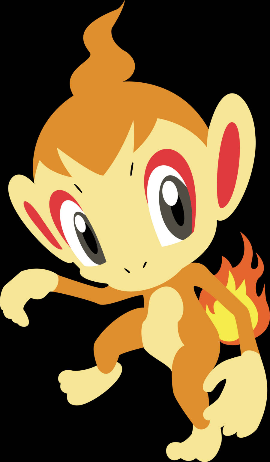 Fantastisk Pokemon Chimchar-fankunst Bakgrunner