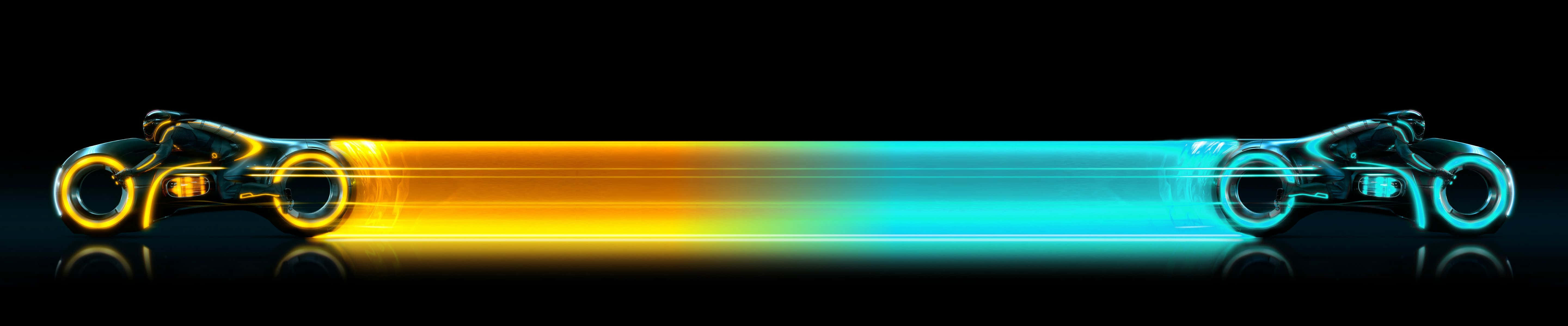 Fantastisk Tron gul og blå sykler Pixel 3 skjermbakgrunn Bakgrunner