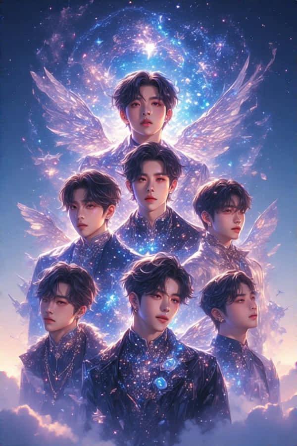 Fantasy Realistisk K-pop Gruppe Bakgrunner