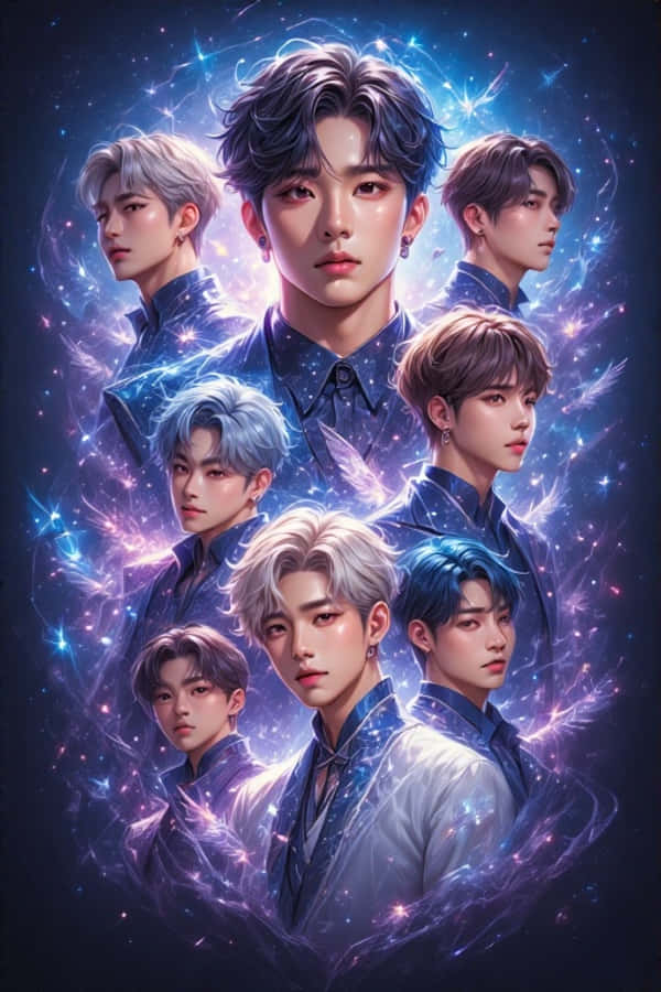 Fantasy Realistisk K-pop Gruppe Bakgrunner