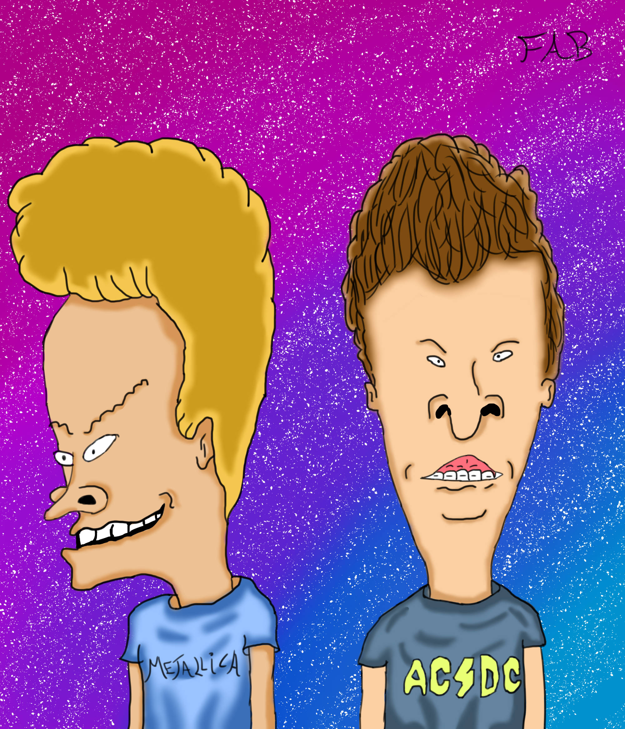 Fargerik Beavis og Butt Head Bakgrunner