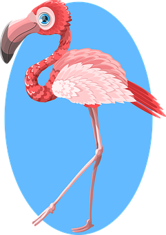 Fargerik flamingoillustrasjon Bakgrunner