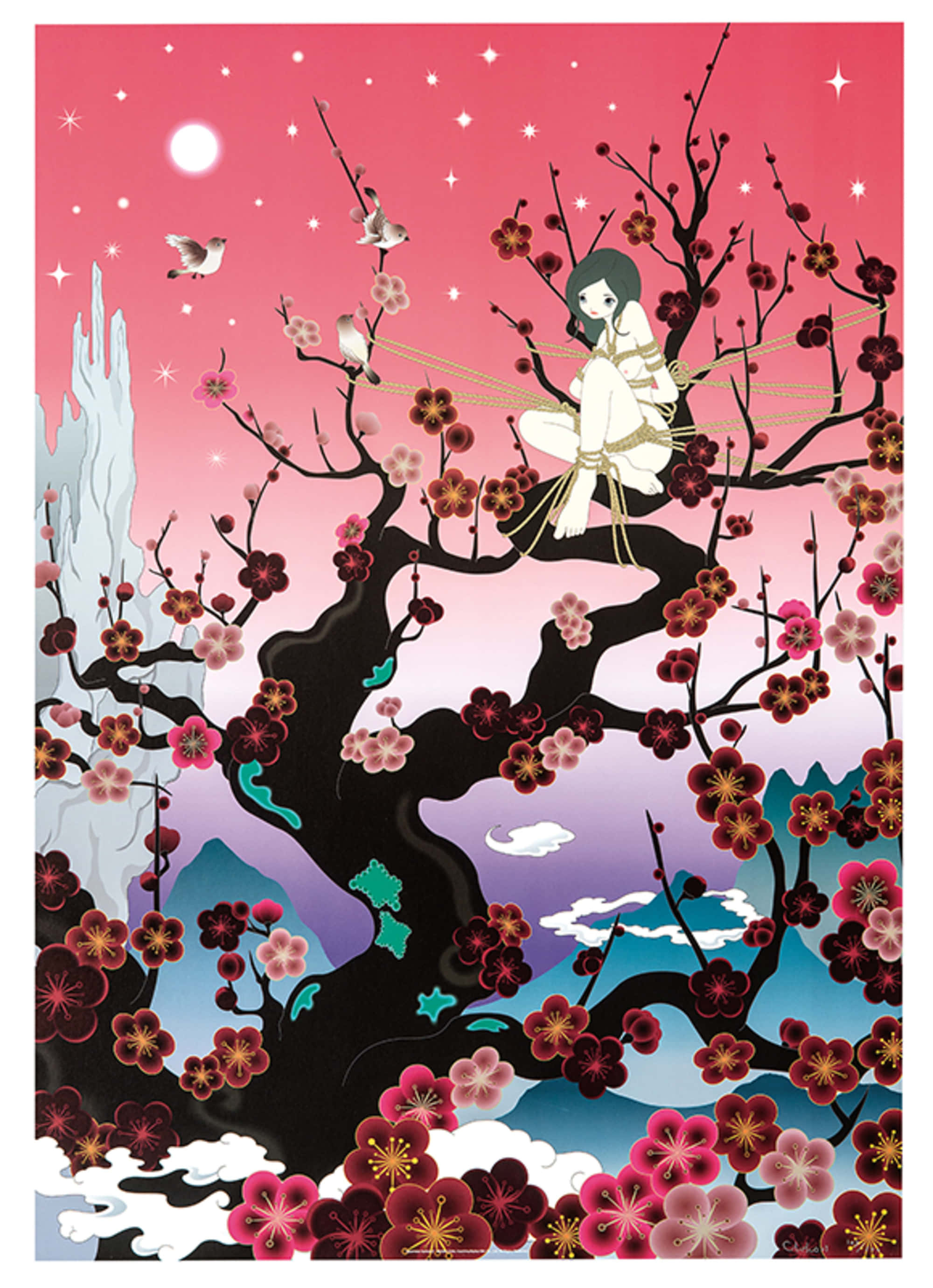 Livlig japansk popkunst-bakgrunn Bakgrunner