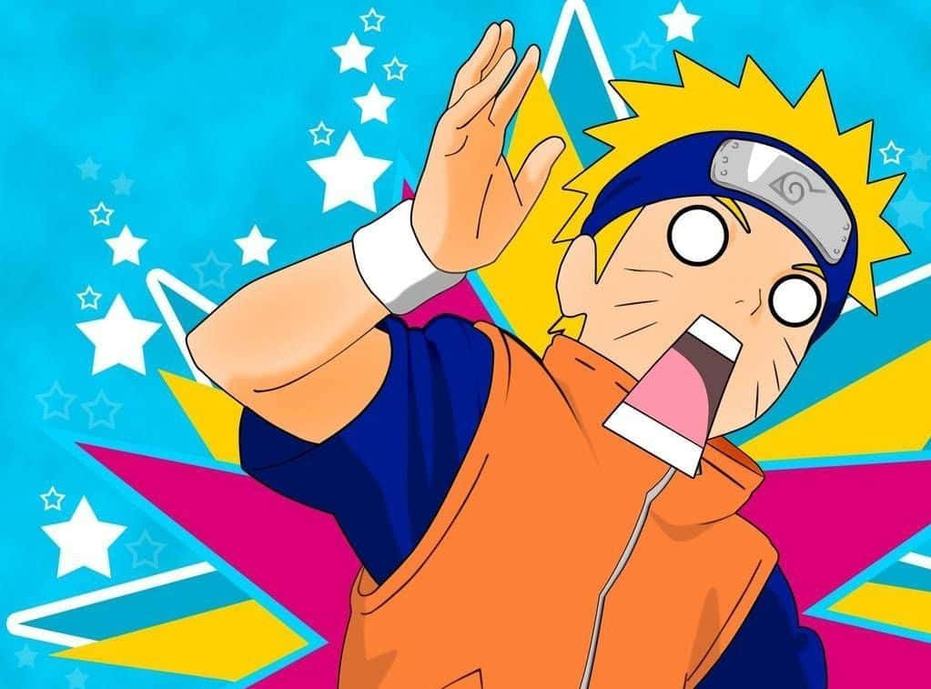 Fargerik morsom Naruto digital kunst Bakgrunner
