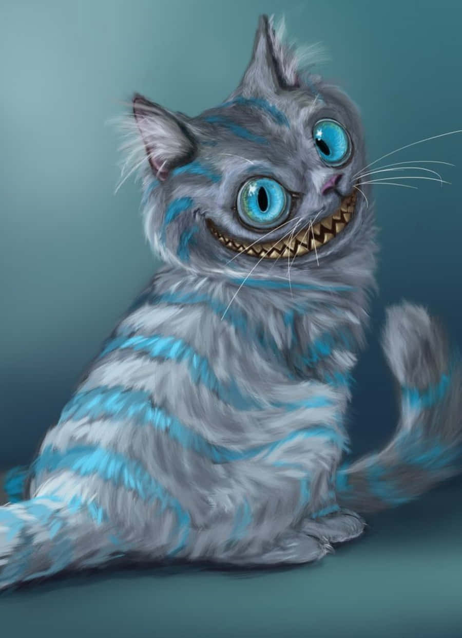Fargerike smil følger Cheshire-katten Bakgrunner