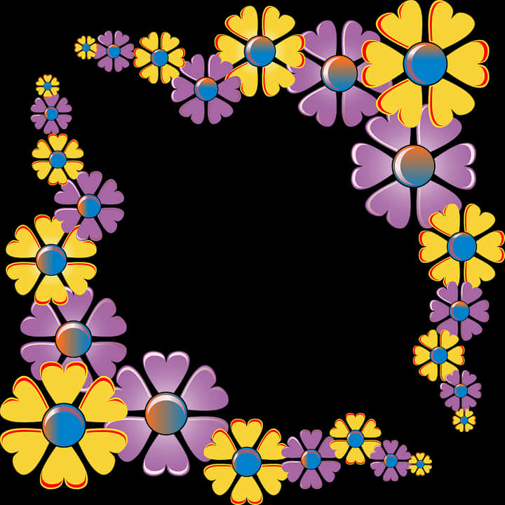 Fargerikt blomsterhjørnedesign Bakgrunner