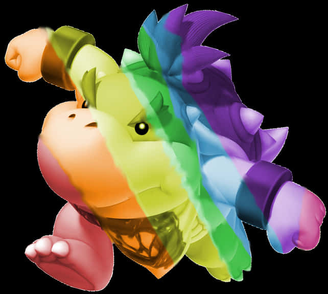 Fargerikt Bowser-kunstverk Bakgrunner