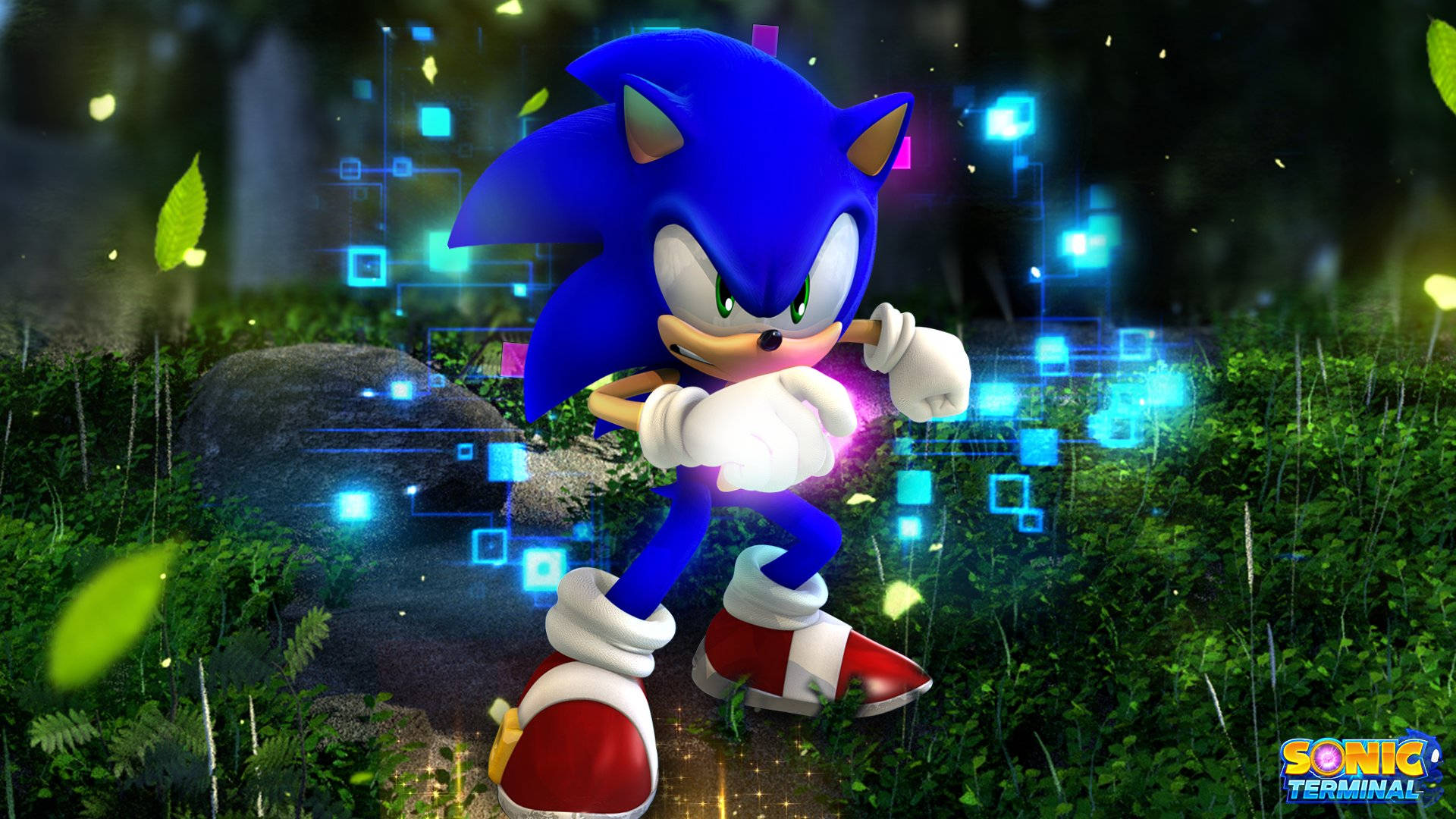 Fart av gårde med kule Sonic! Bakgrunner