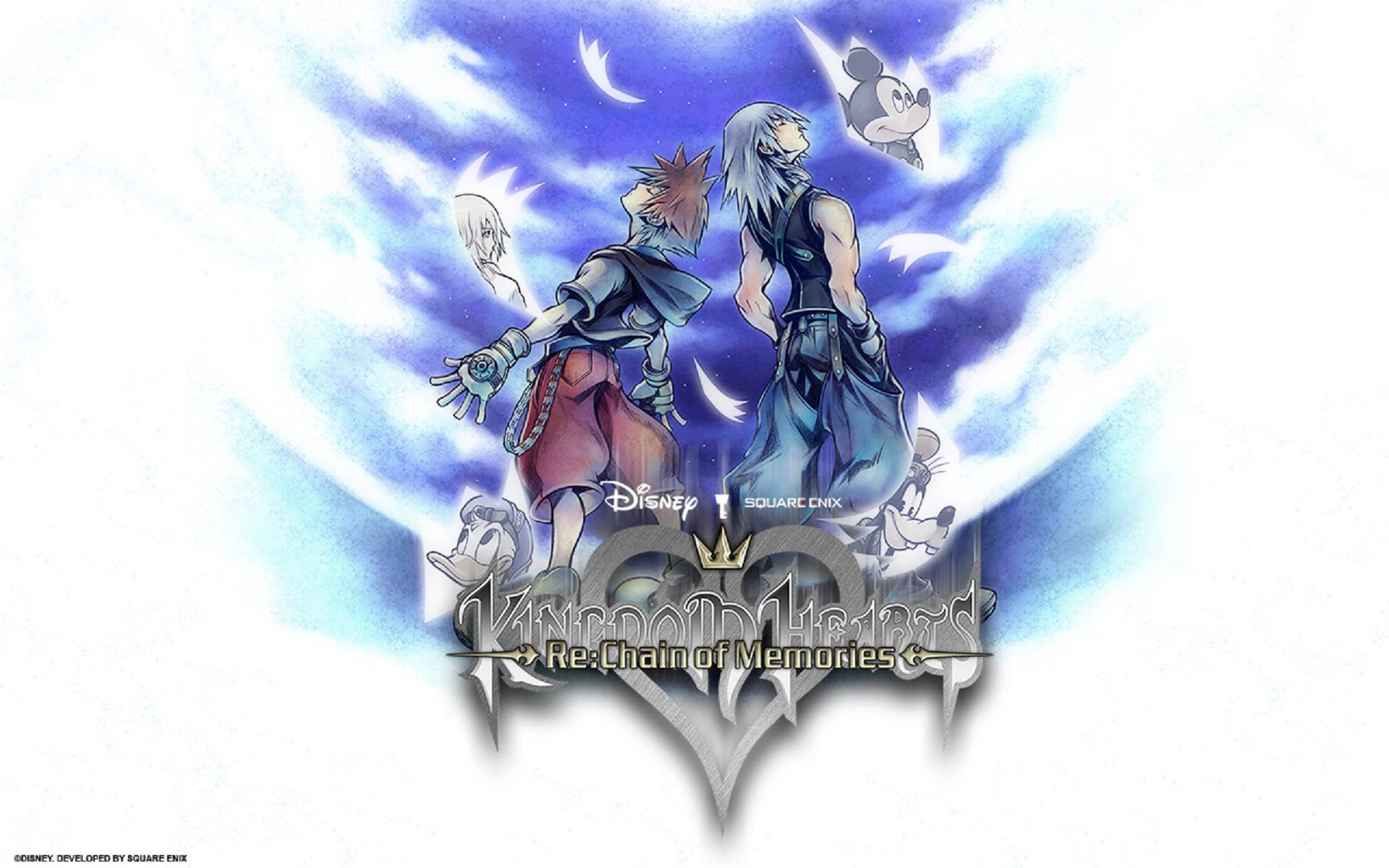Fascinerende karakterer med Kingdom Heart-logo Bakgrunner