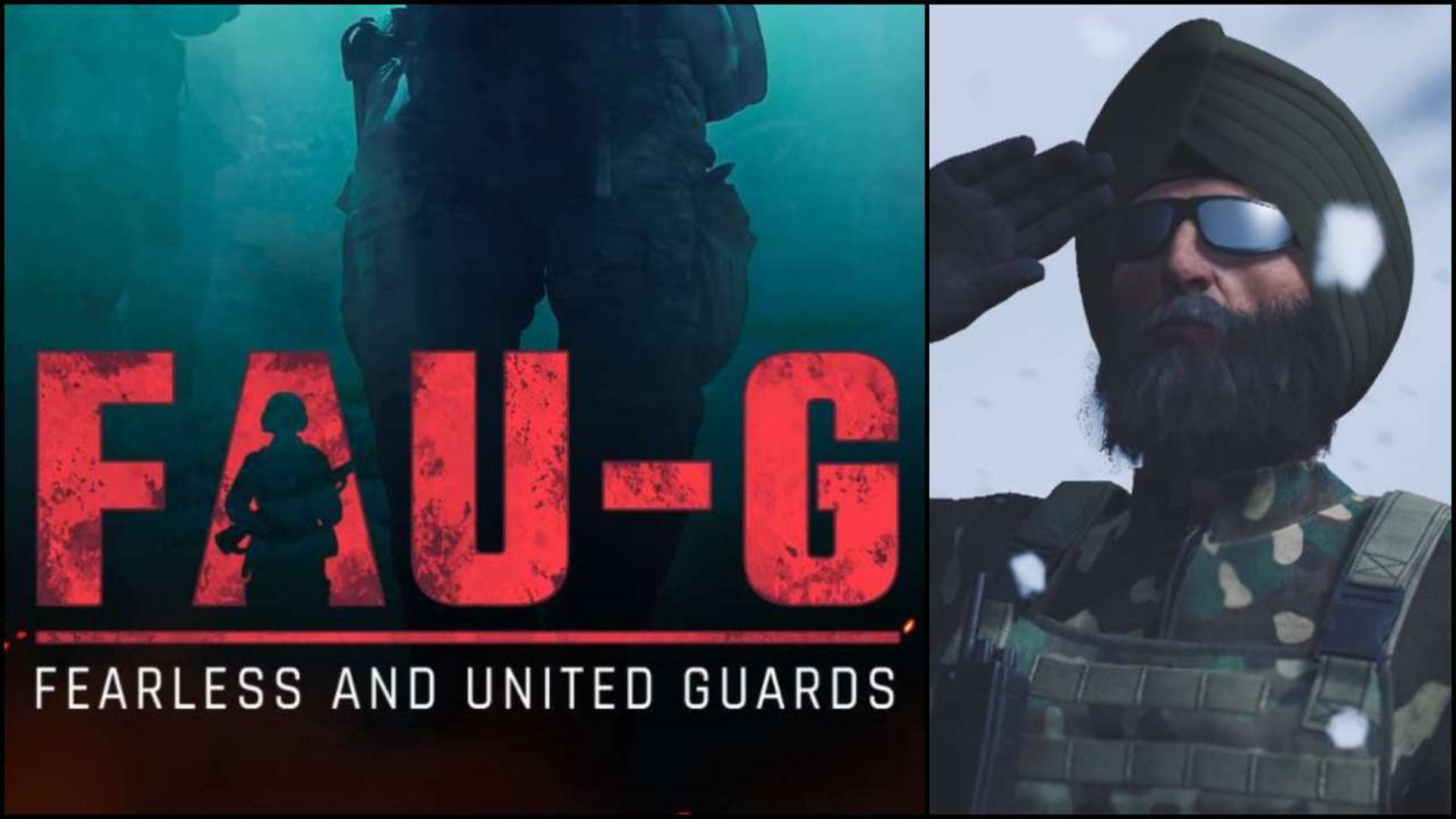 FAU-G-logo soldat som hilser Bakgrunner