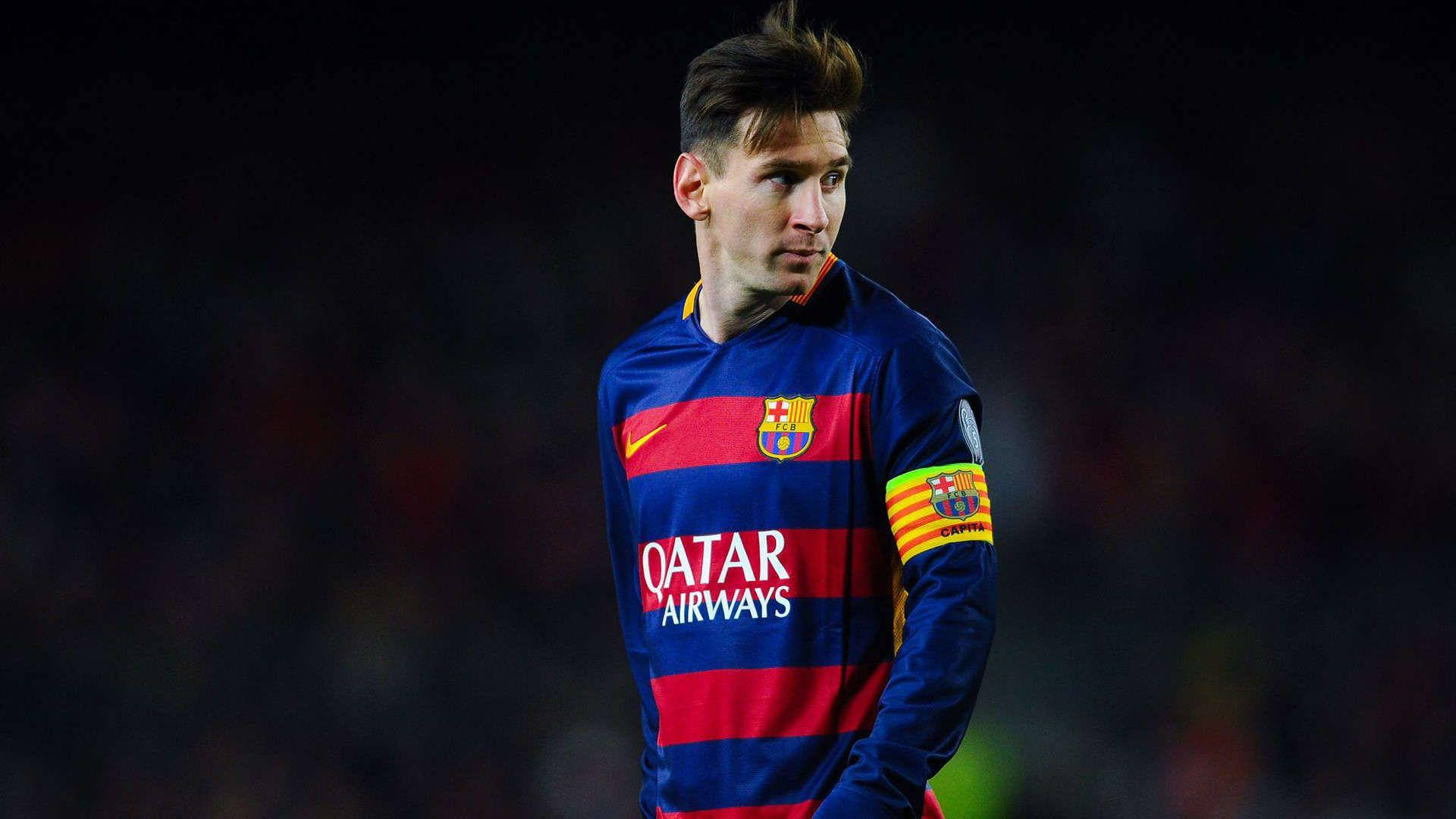 Lionel Messi FC Barcelona spiss og kaptein bakgrunnsbilde
