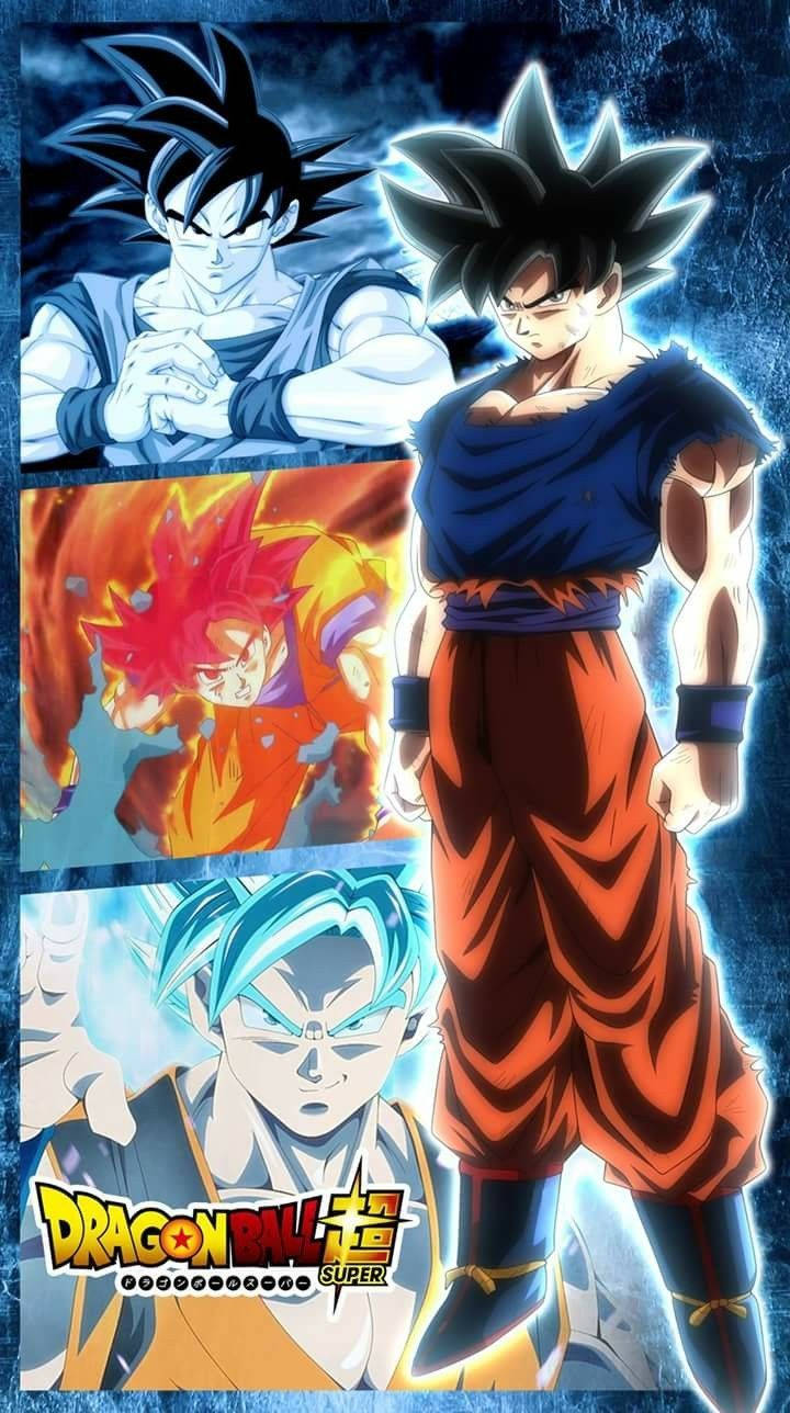 Bakgrunn av Son Goku i Dragon Ball Z plakatstil