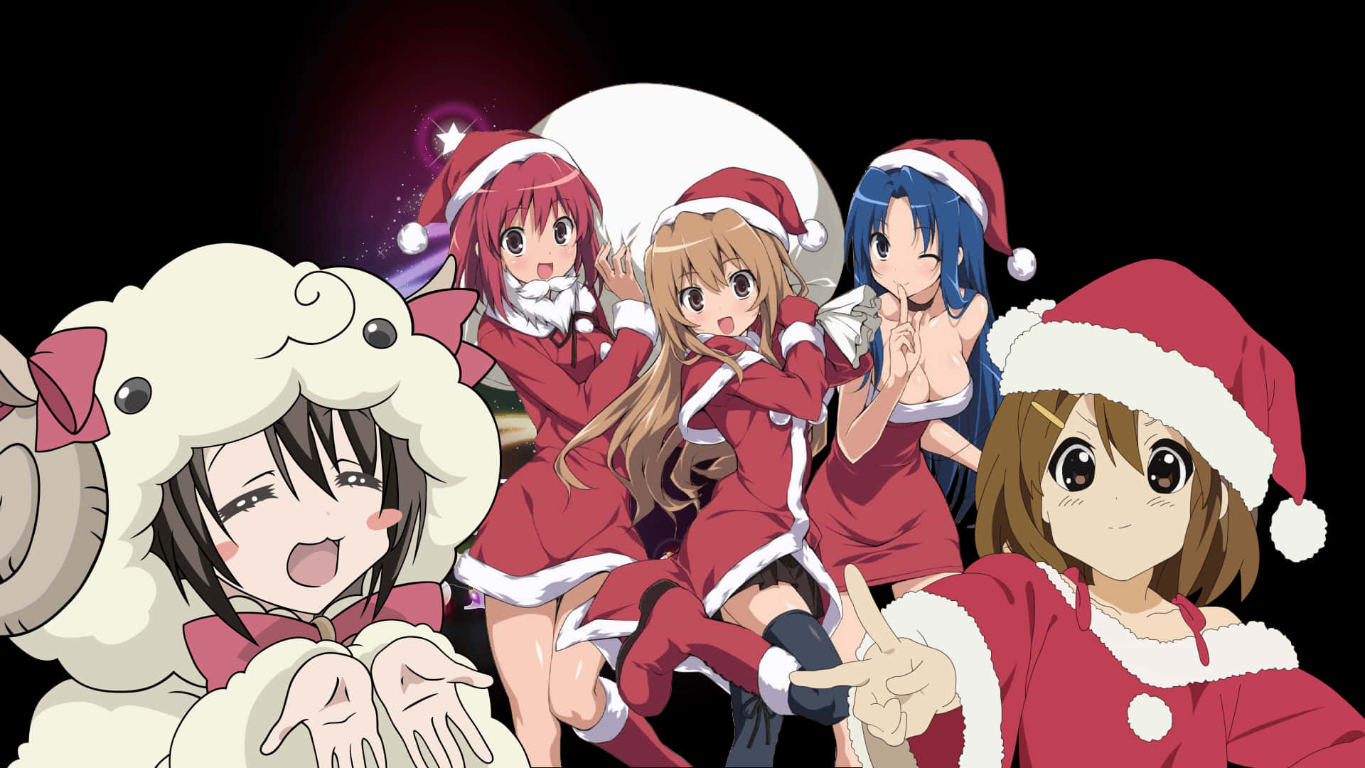 Feir jul med dine favorittanimekarakterer! Bakgrunner