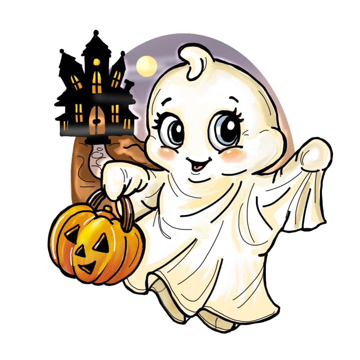 Feire Halloween med søte tegneseriemonstre Bakgrunner