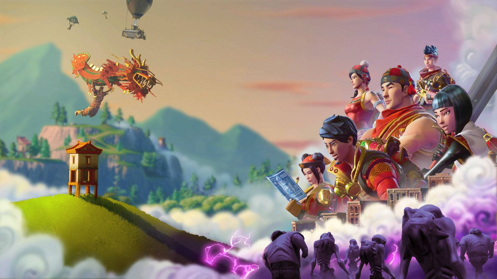 Feire kinesisk nyttår i stil med Fortnite Bakgrunner