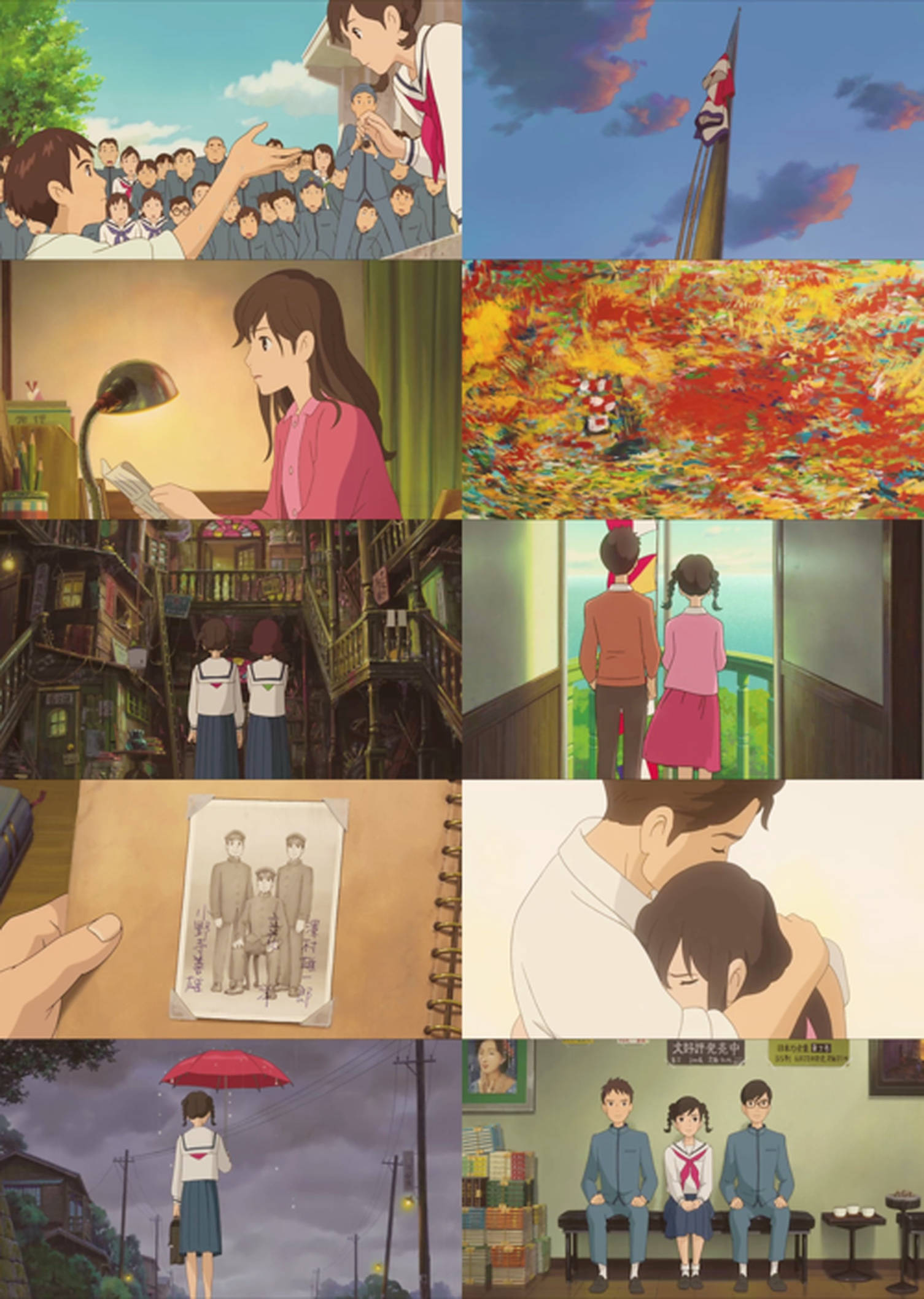 Fengende Sceneri Fra Filmen 'From Up on Poppy Hill' Bakgrunner