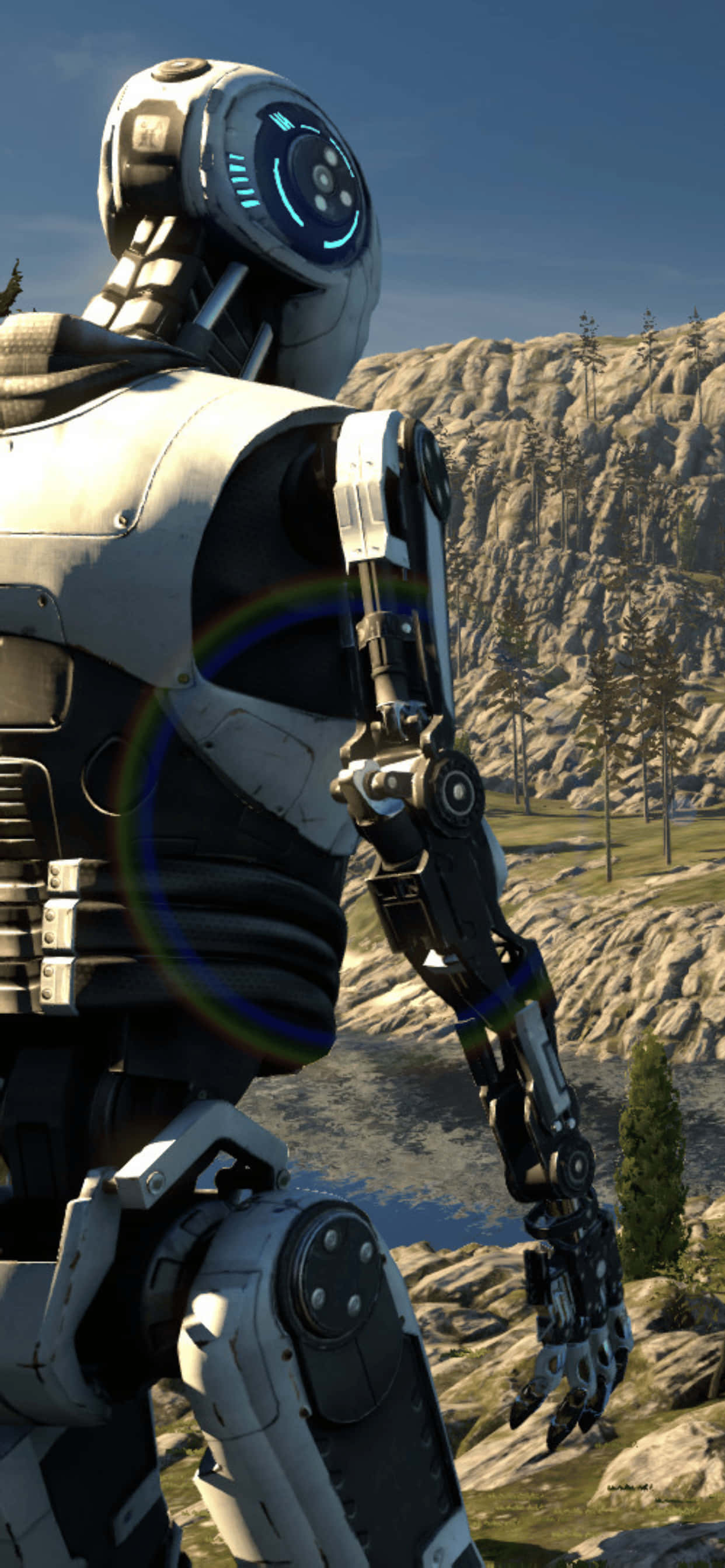 Fengende Utsikt av The Talos Principle Spill på iPhone XS Max Bakgrunner
