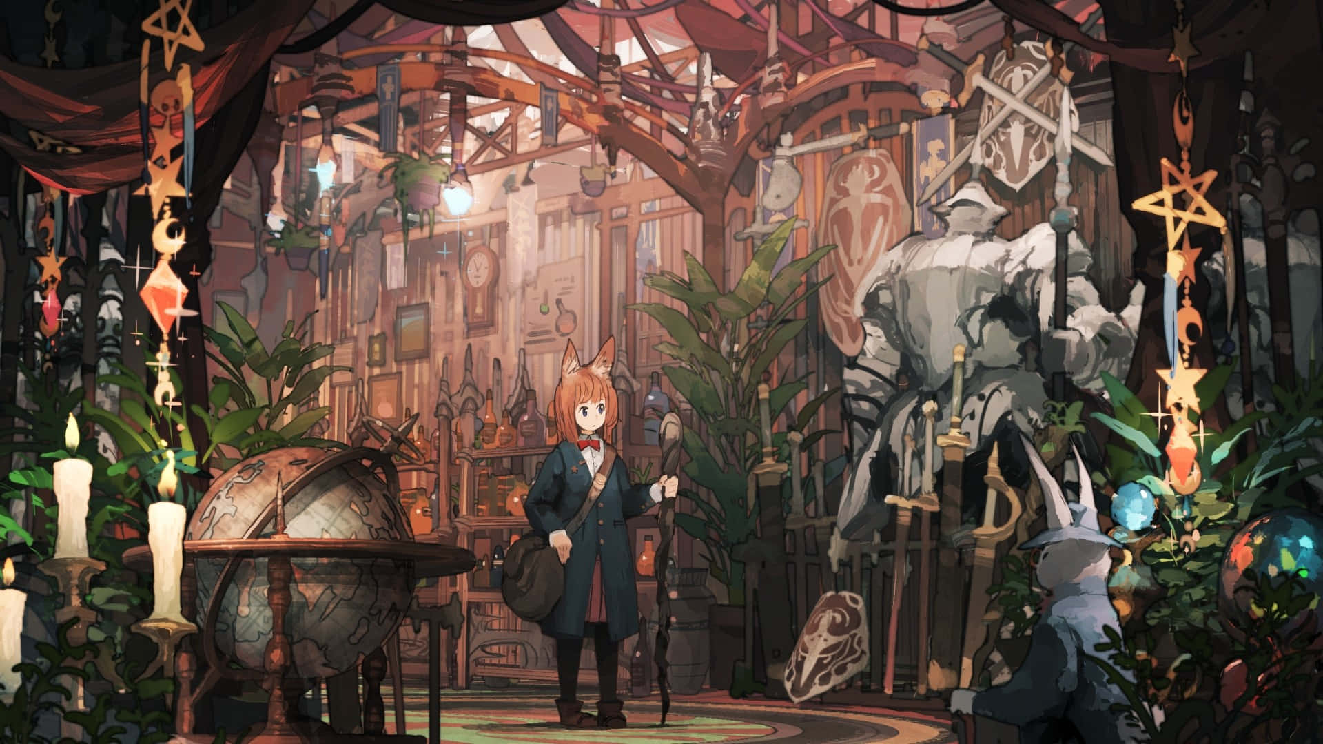 Fengslende estetikk fra anime-bakgrunn Bakgrunner