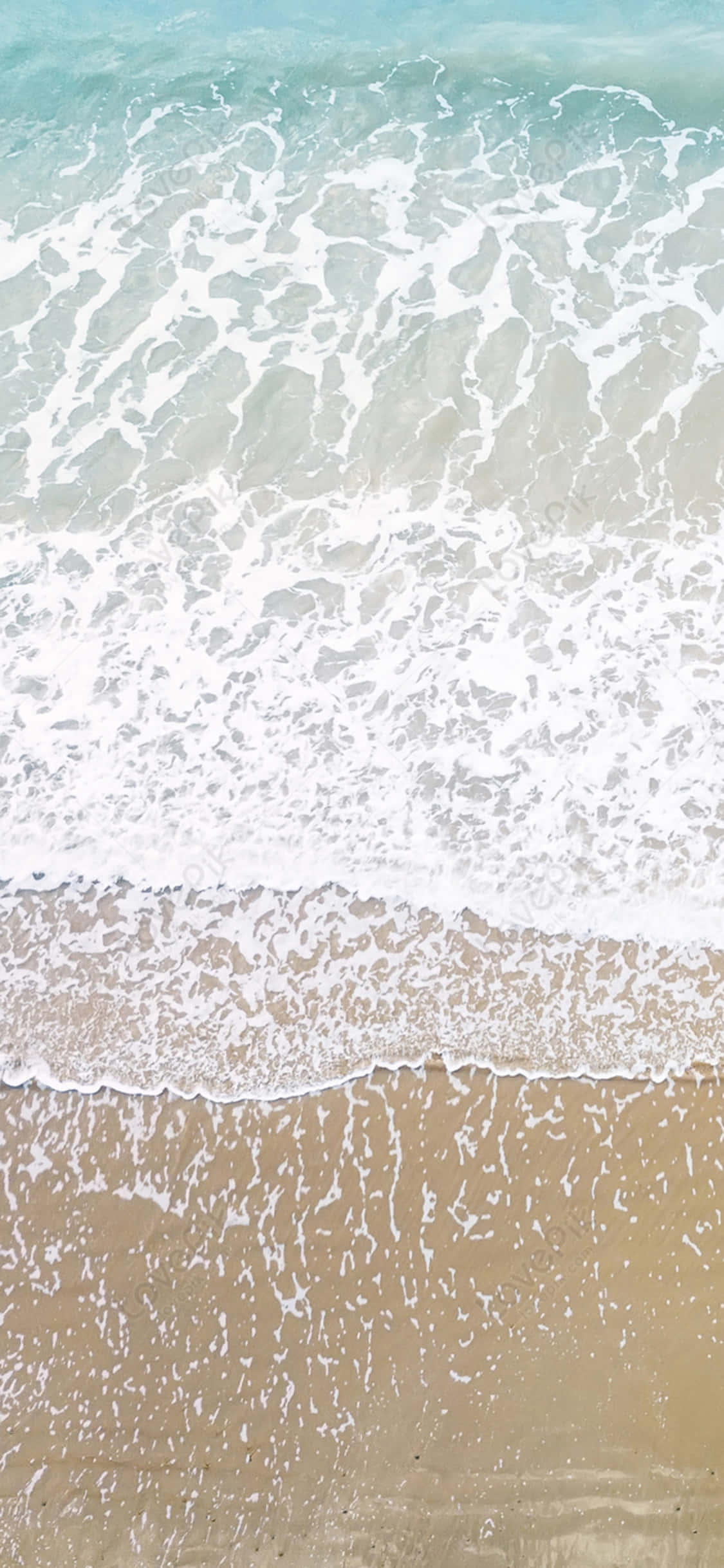 Fengslende iPhone X-bakgrunn som fanger en spennende strandform Bakgrunner