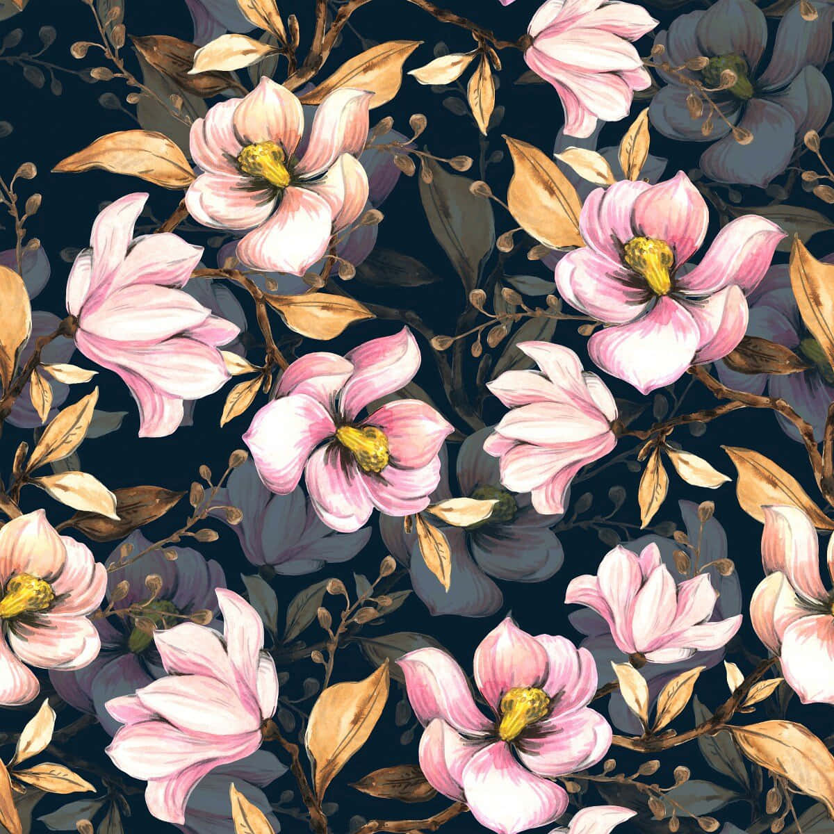 Fengslende mørk blomsterbakgrunn Bakgrunner