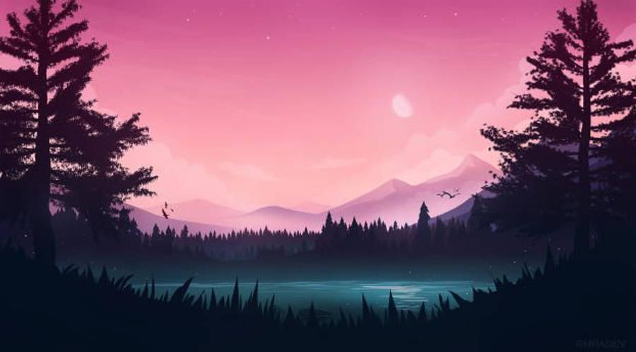 Fengslende rosa vektor HD skrivebordsbakgrunn Bakgrunner