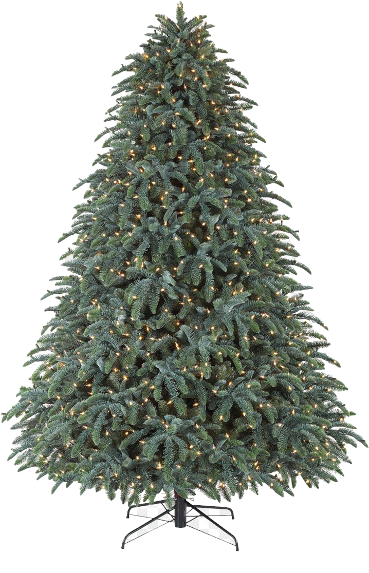 Ferdig opplyst kunstig juletre Bakgrunner