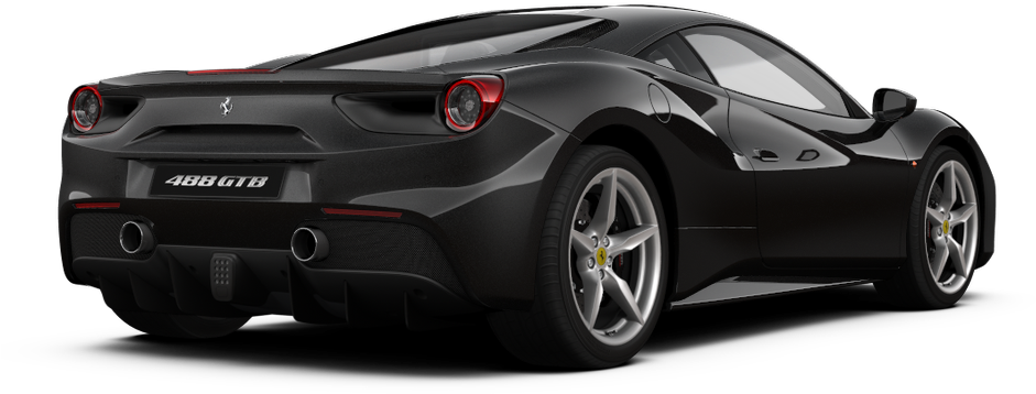 Ferrari 488 GTB bakfra Bakgrunner