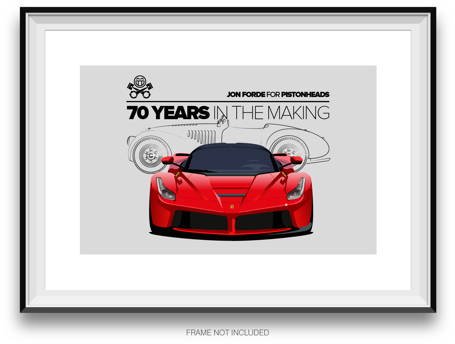 Ferrari 70 år underveis kunstverk Bakgrunner