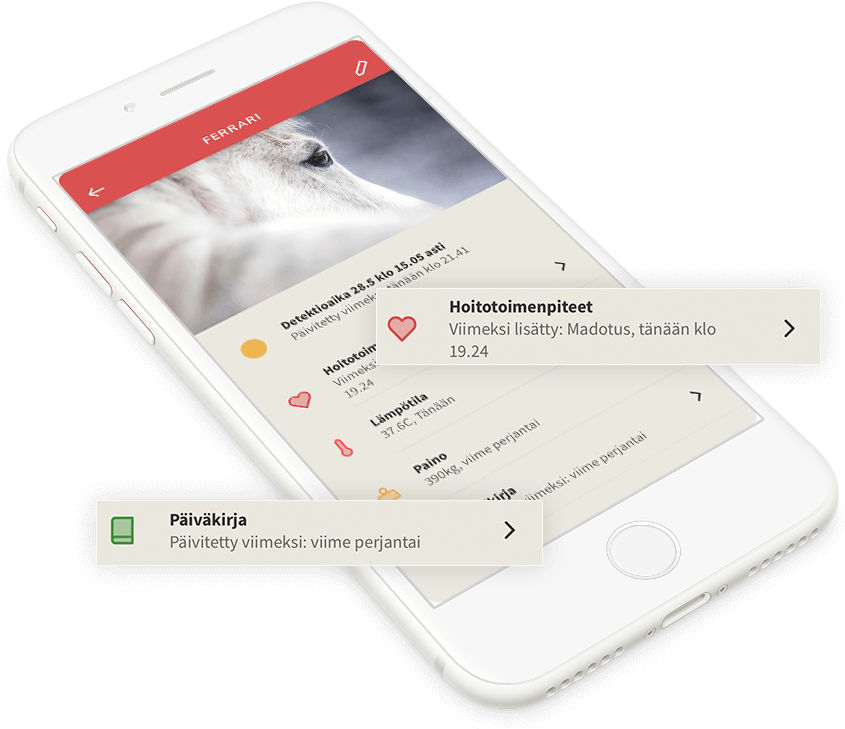 Ferrari-hest helseapp-skjerm Bakgrunner