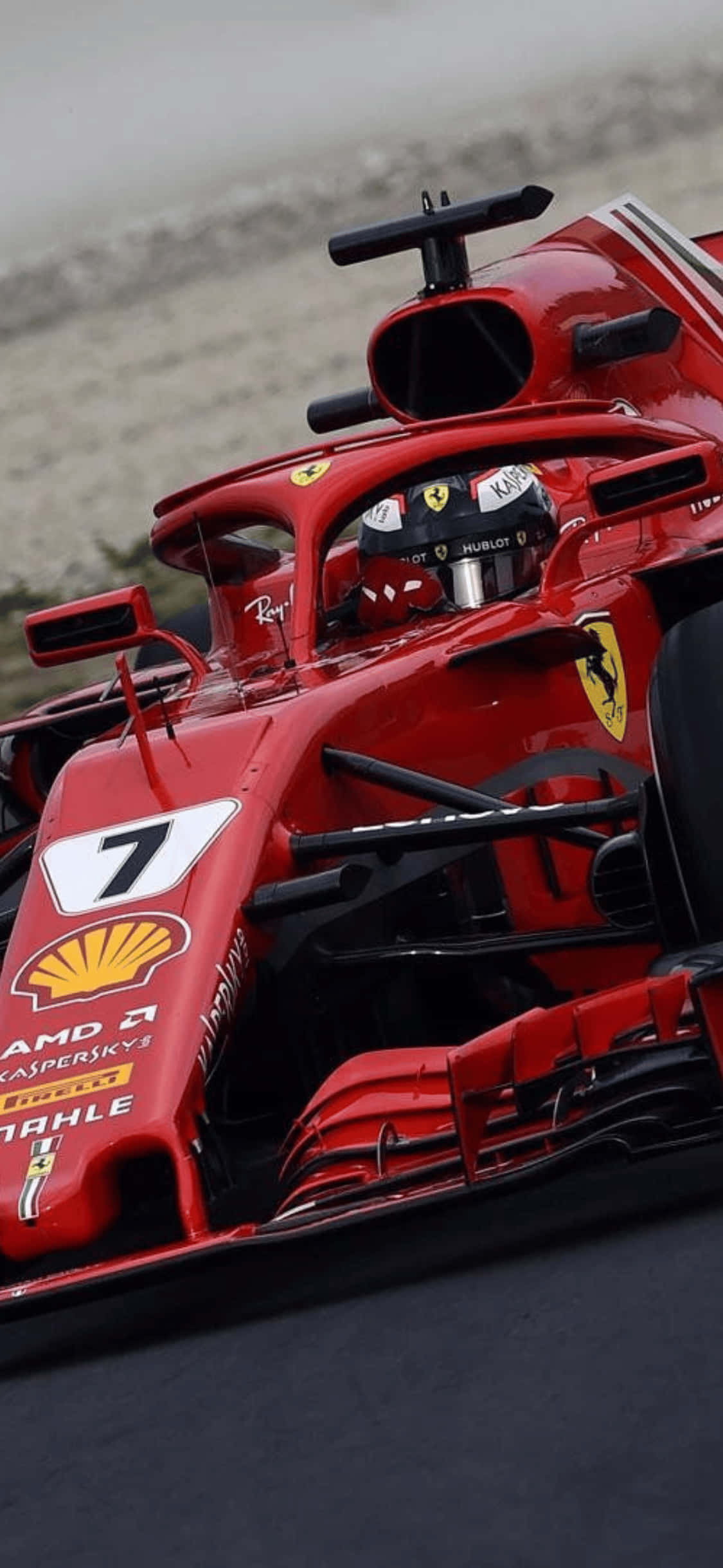 Ferrari Hjelm iPhone Xs F1 2018 Bakgrunn Bakgrunner