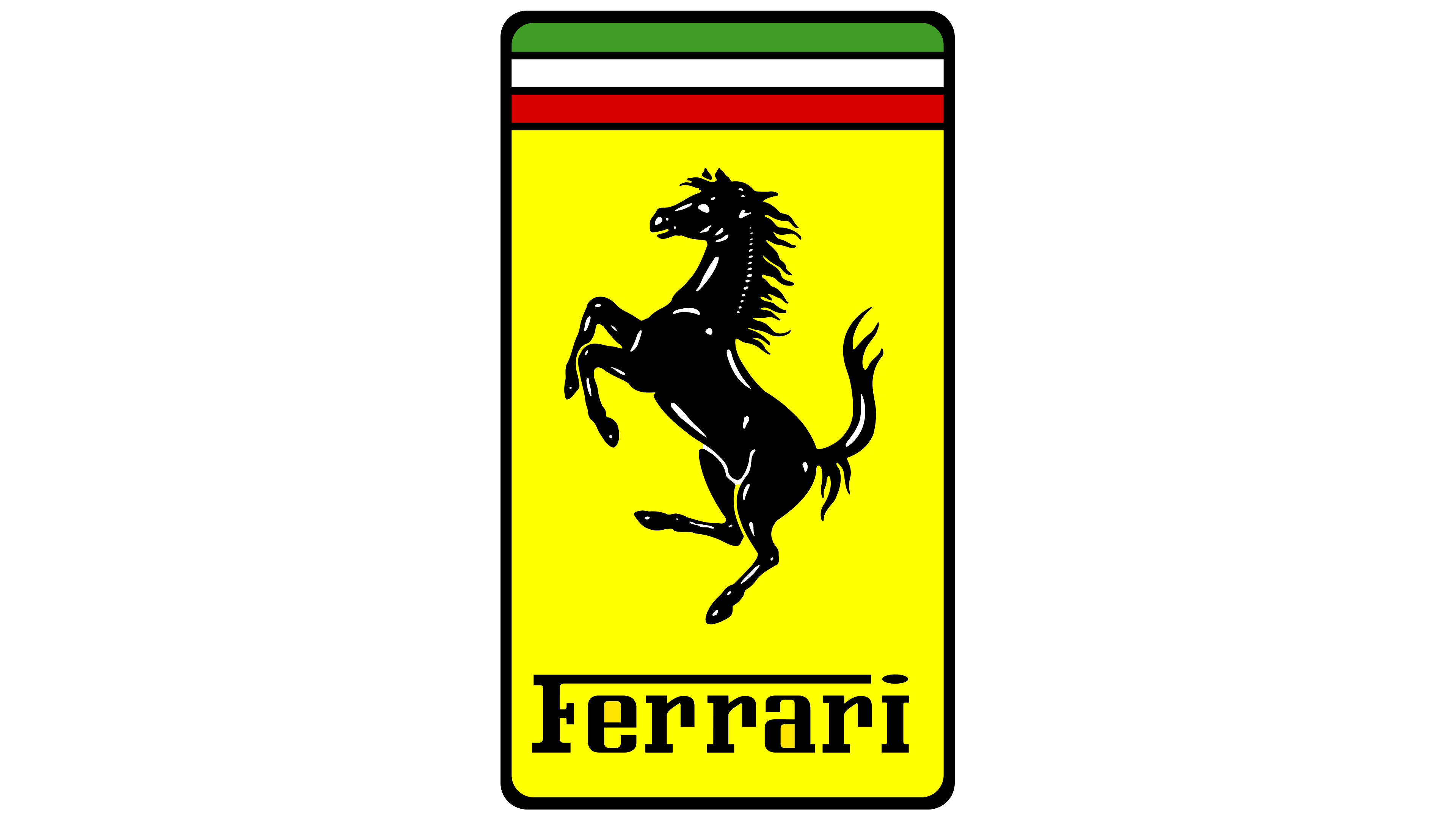 Ferrari-logo med steilende hest Bakgrunner