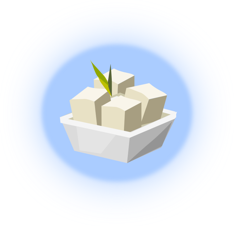 Ferske tofu-terninger illustrasjon Bakgrunner