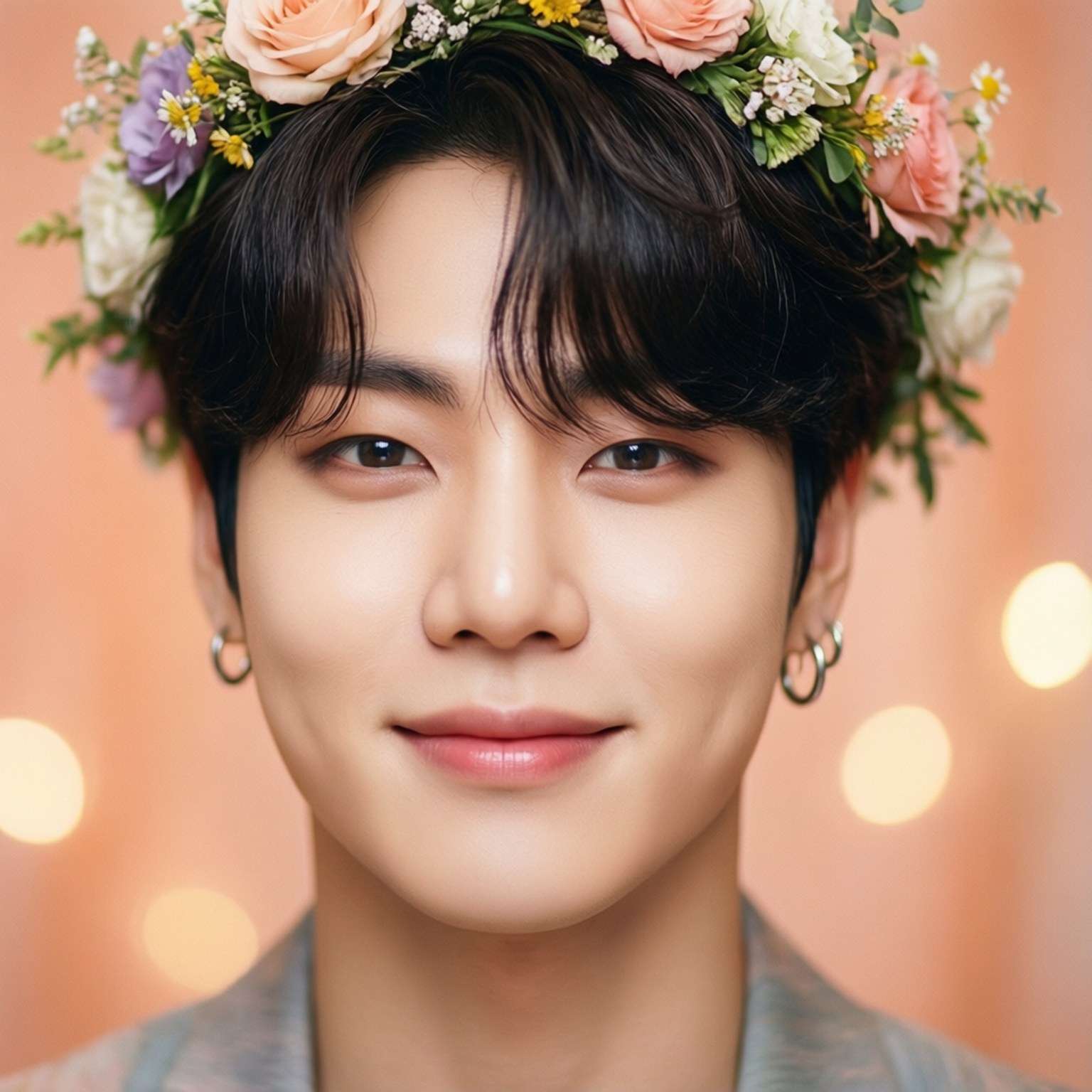 Ferskenblomst Jimin Bakgrunner