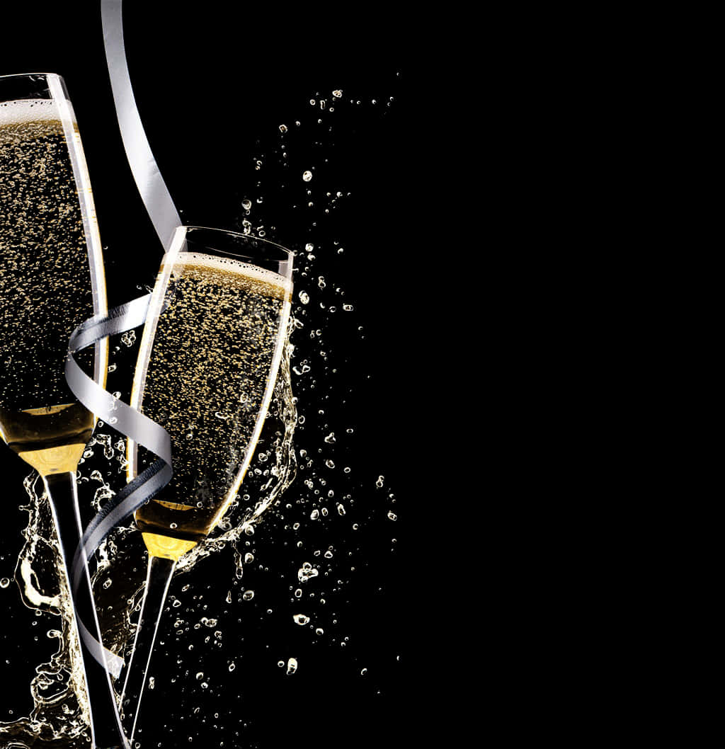 Festlig champagneskål Bakgrunner