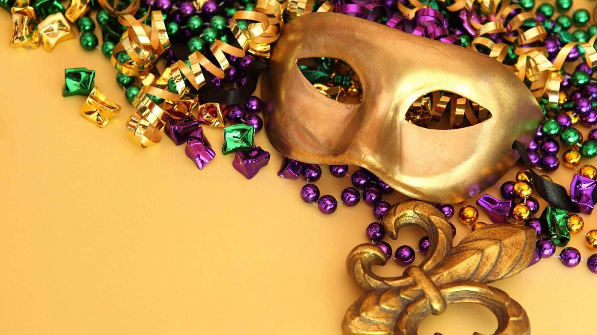 Festlig Mardi Gras-parade Bakgrunner